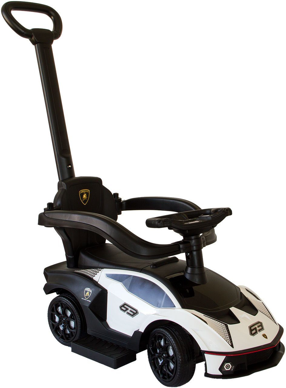 Lemodo Rutscherauto Rutschauto Lamborghini mit Schiebestange, für Kinder von 12 - 36 Monaten