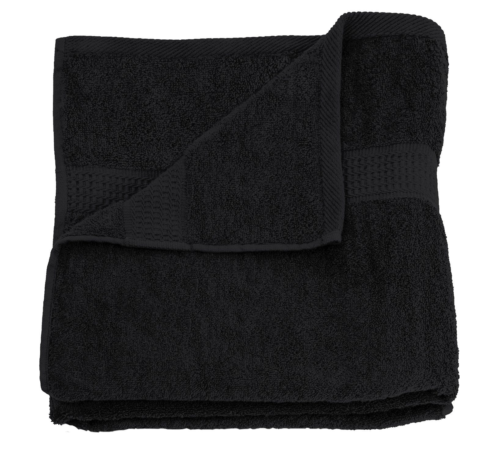 Royal, (2-St), schwarz Frottee Handtücher One Bordüre, Home saugfähig mit