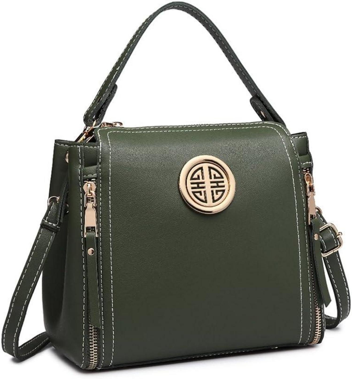 Handtasche Damen Handtasche Schultertasche Henkeltasche PU Leder Umhängetasche