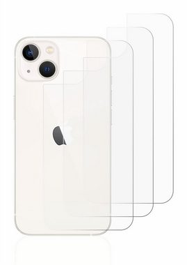 Savvies Schutzfolie für Apple iPhone 13 (Rückseite), Displayschutzfolie, 6 Stück, Folie klar