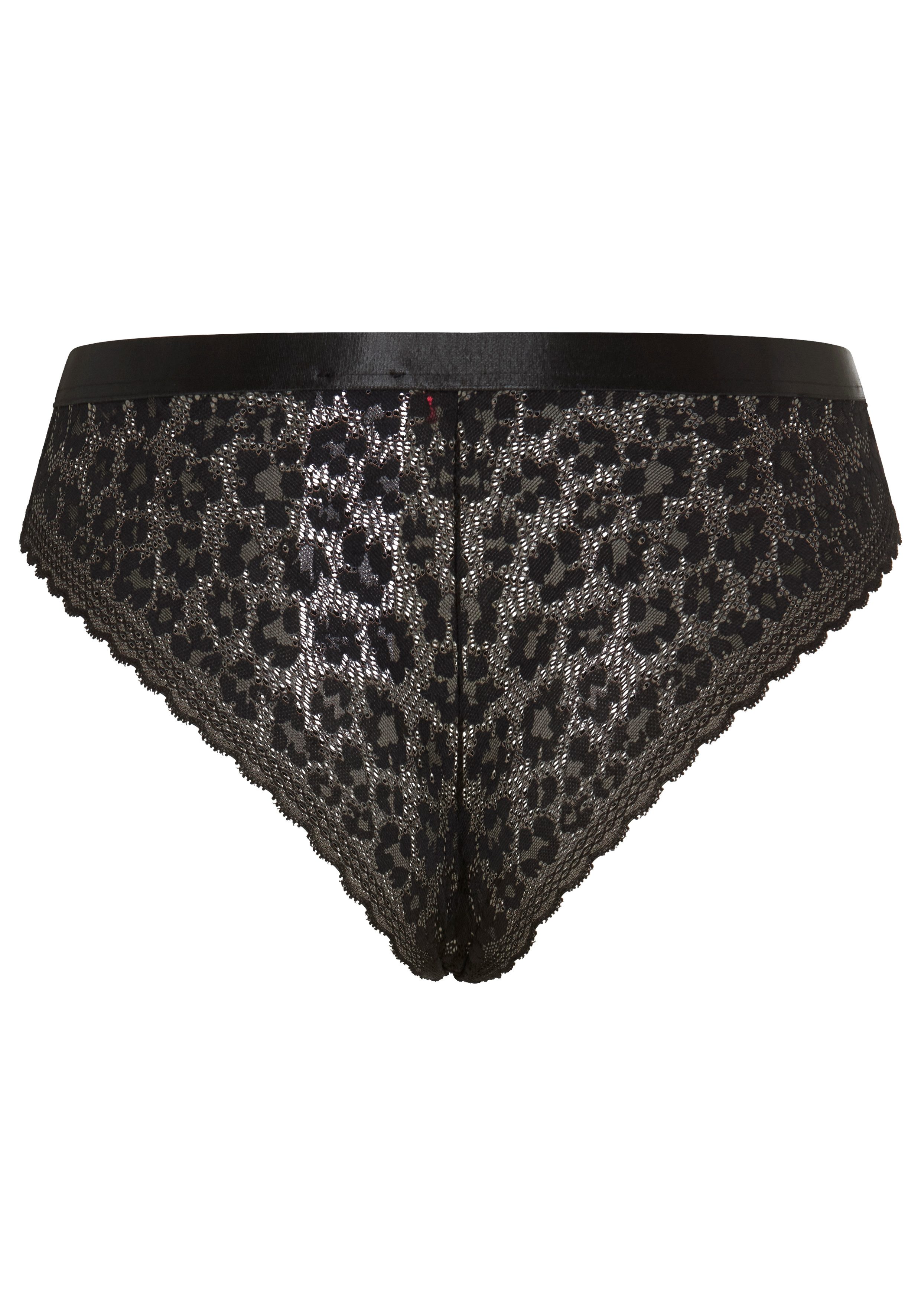 HUGO Slip SAVANA aus Spitze mit Leopardenmuster und Logo am Bund – Bild 2 von 3