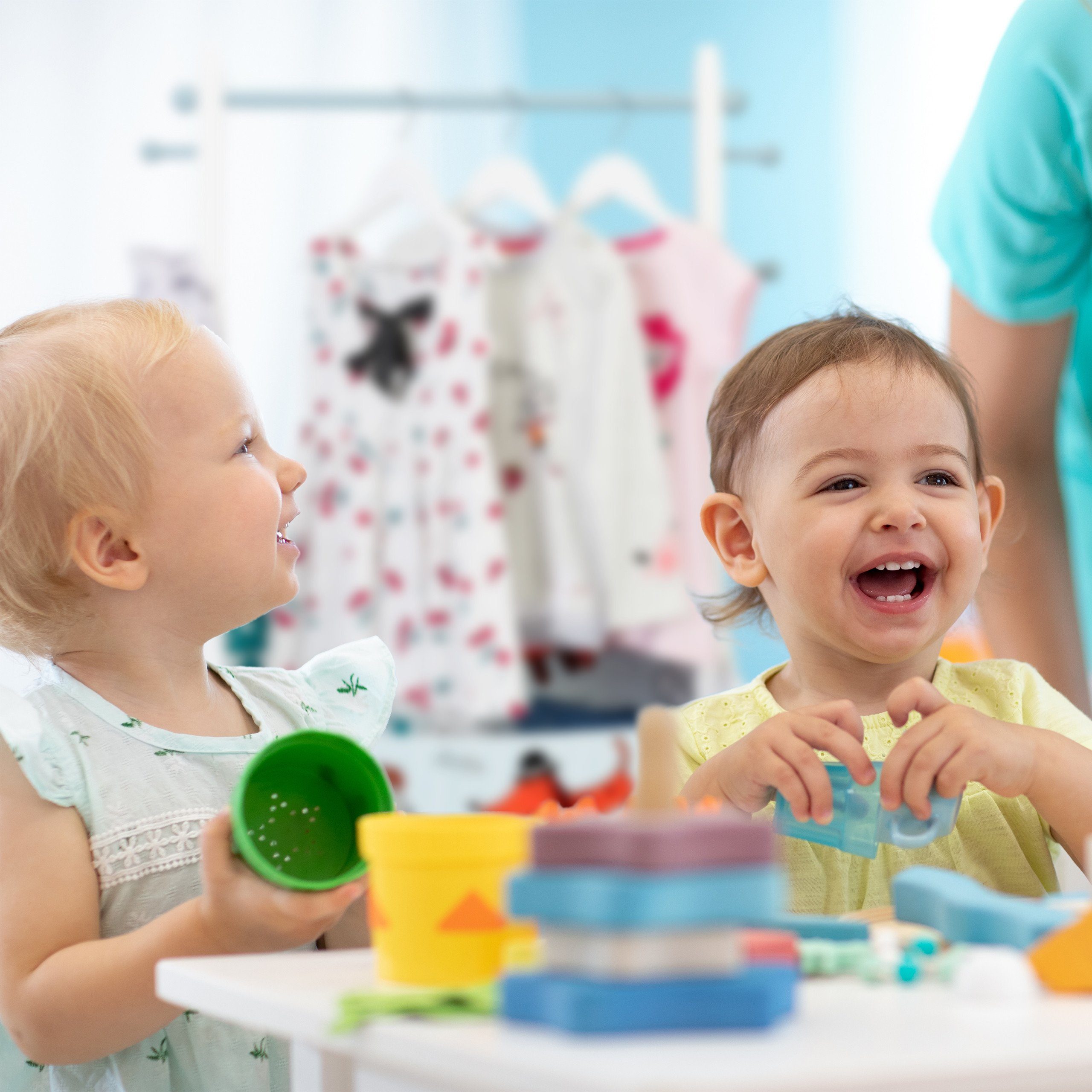 relaxdays Kleiderständer für Kinder Hunde Motiv