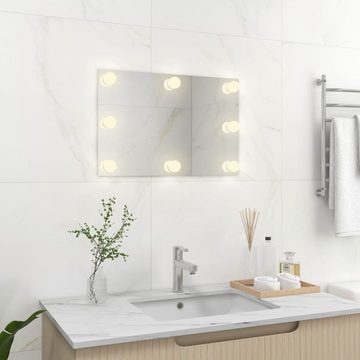vidaXL Spiegel Wandspiegel mit LED-Beleuchtung Rechteckig Glas