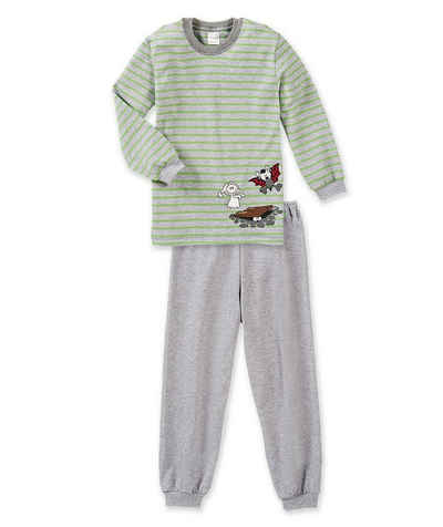 Schiesser Schlafanzug (Set, 2 tlg., Set) Jungen Schlafanzug lang, 100% Baumwolle