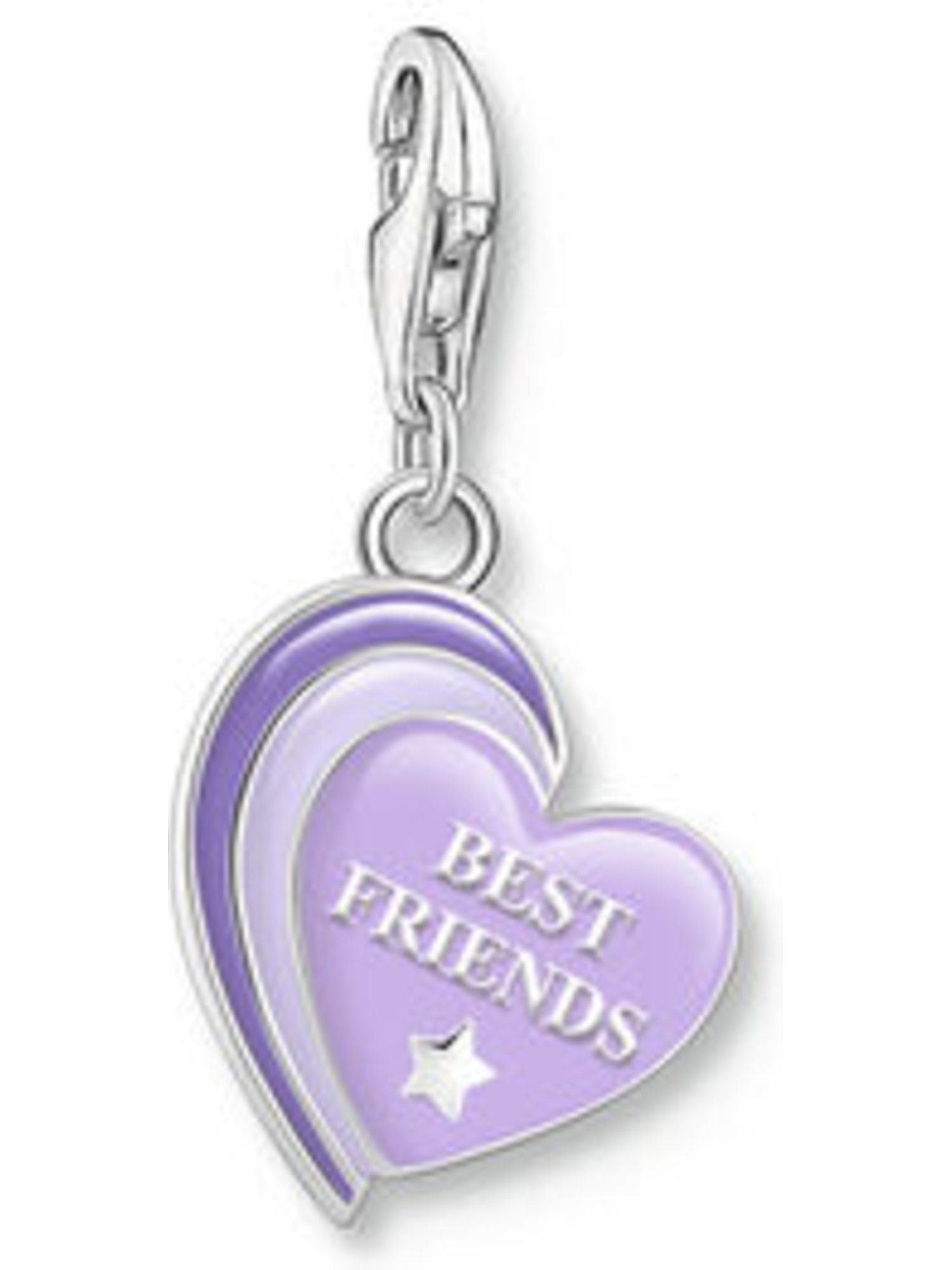 THOMAS SABO Kettenanhänger Thomas Sabo Damen-Charm 925er Silber, Emaille