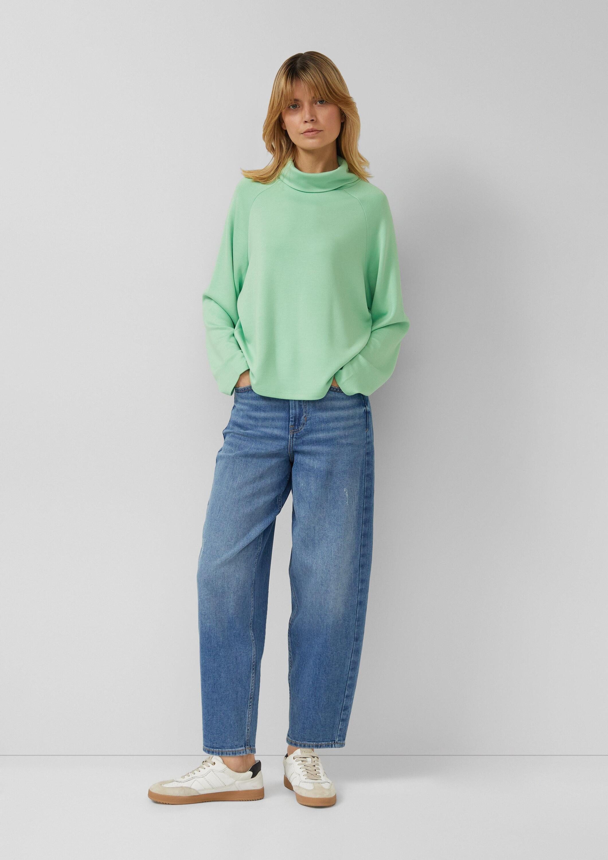 s.Oliver Sweatshirt Sweatshirt Sweatshirt aus Viskosemix im Relaxed Fit – Bild 5 von 5