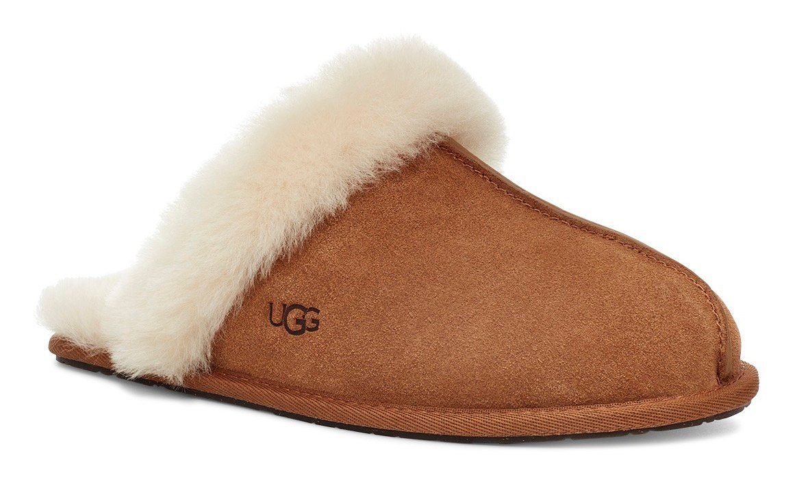 UGG Scuffette II Hausschuh Pantoffel, Clog, Mule, Flats mit Fellkragen