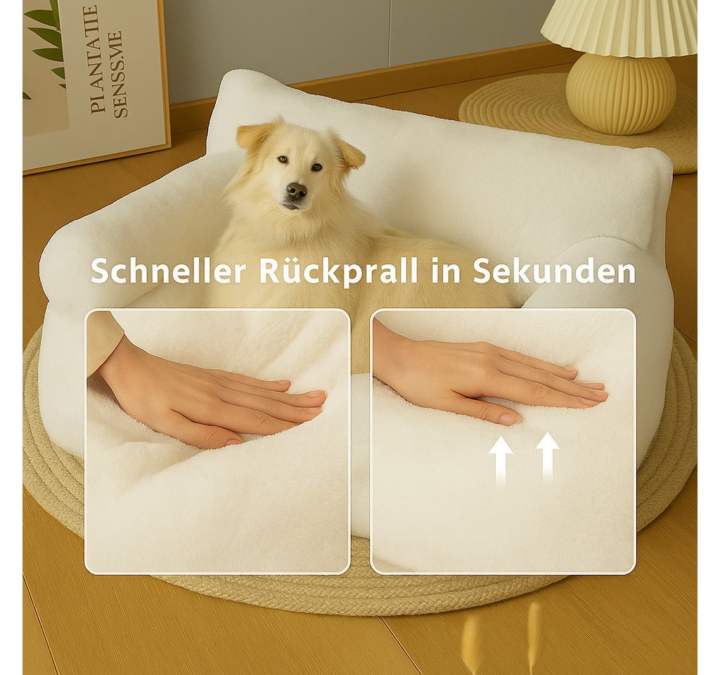 Thumbnail - Roxlin Tierbett Hundebett Kleines Hundesofa Flauschig und Waschbar für kleine Hunde