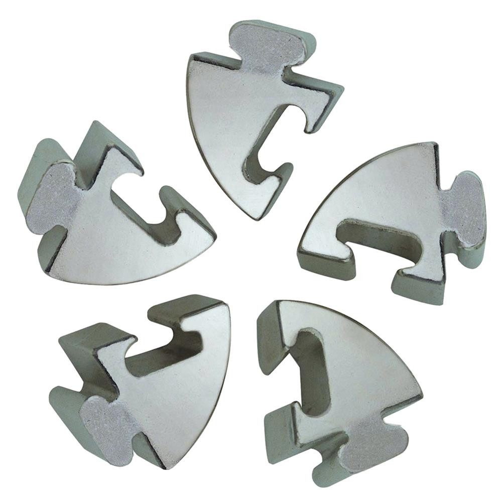 Bartl Spiel 108122 Cast Puzzle Spiral, Cast Puzzle Spiral, Schwierigkeit 5, Gießzink, Metallpuzzle, kompakte Maße