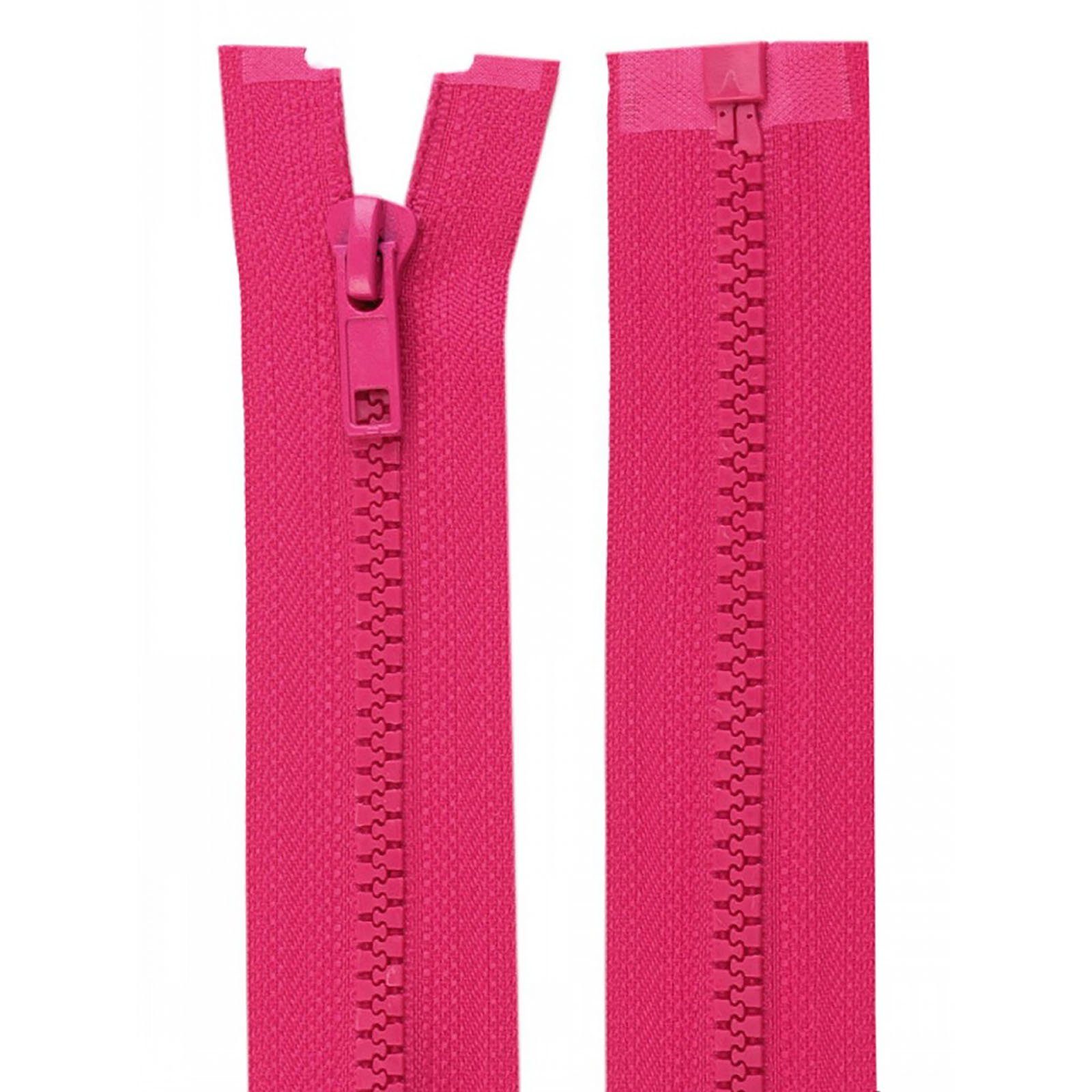 maDDma Reißverschluss 1 Reißverschluss Kunststoff-Profil 5mm 45cm Profilreißverschluss, magenta