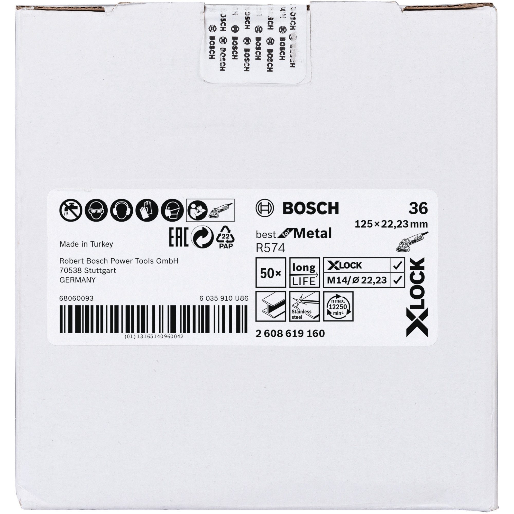 Professional BOSCH Schleifscheibe Fiberschleifscheibe X-LOCK Bosch R574