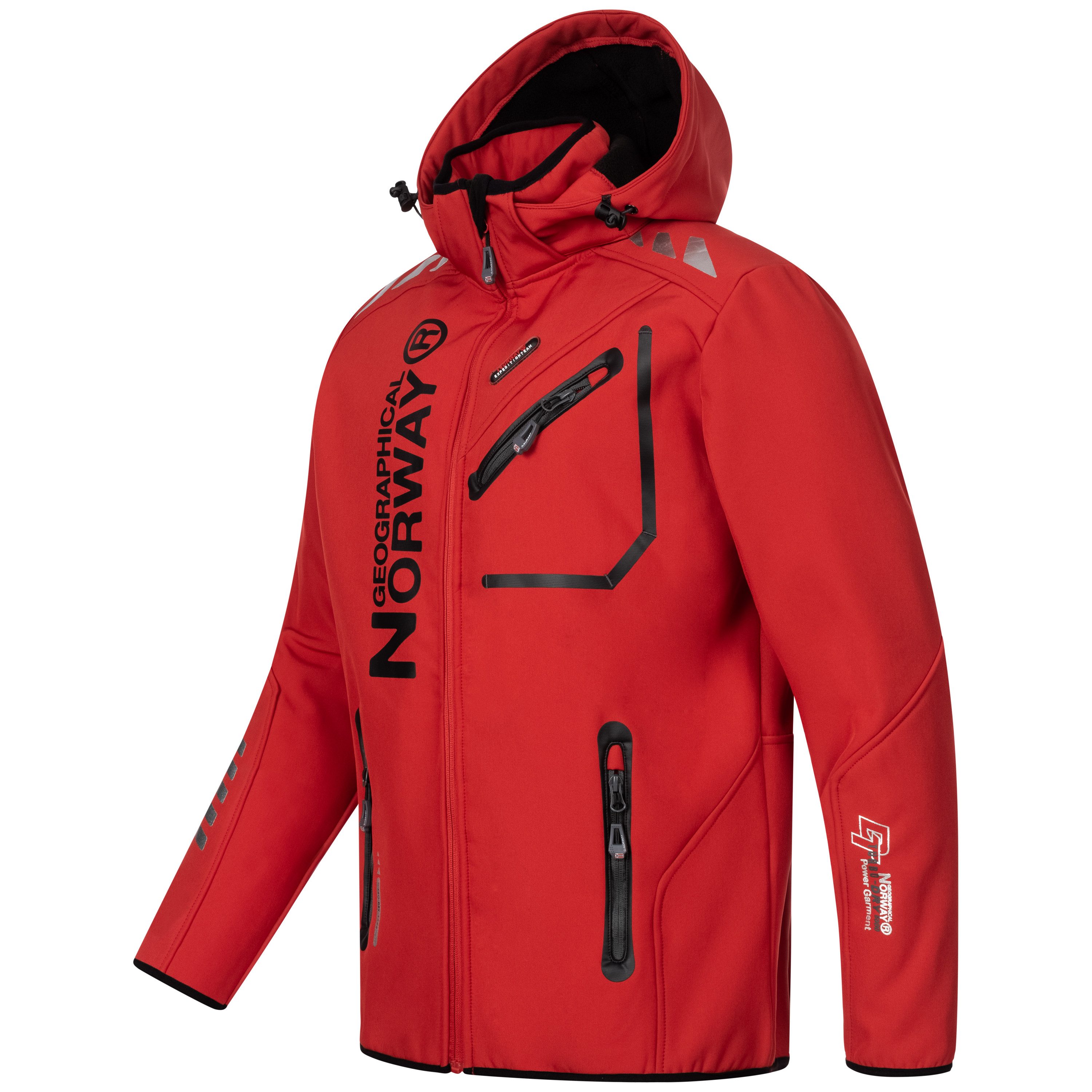 Geographical Norway Softshelljacke Herren Damen Übergangsjacke Wind Wasser Abweisend Jacke Frühling Elastisches Material, Bewegungsfreundlich, Leichtes Material