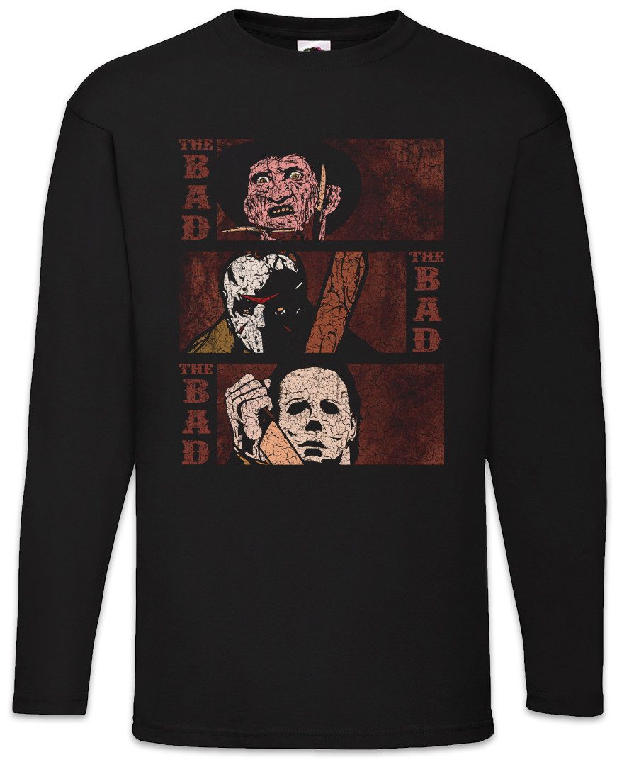 Urban Backwoods Langarmshirt The Bad & The Bad Langarm T-Shirt Jason Slasher Fun Vorhees Halloween (1-tlg) Freddy Michael Krüger Myers