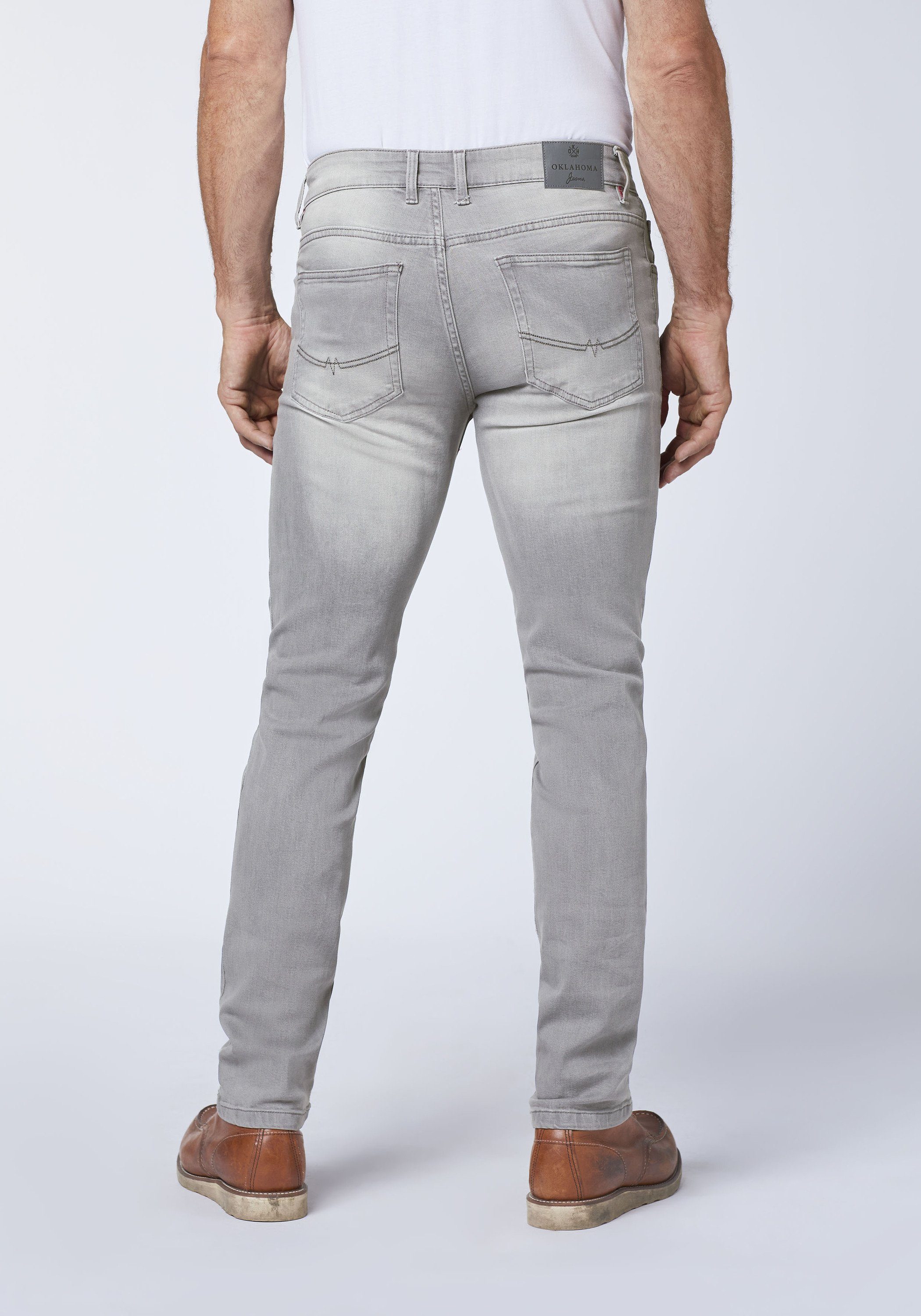 (1-tlg) Jeans Waschung Oklahoma in Straight-Jeans hellgrauer