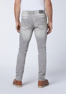 Oklahoma Jeans Straight-Jeans in hellgrauer Waschung (1-tlg)