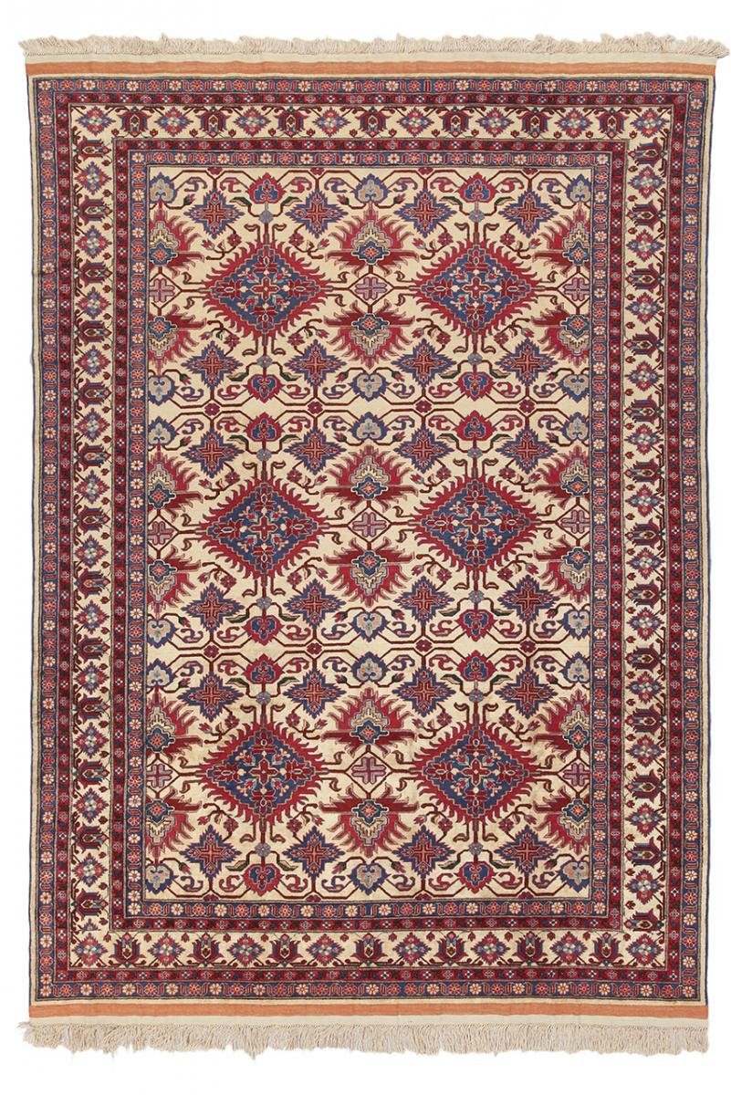 Seidenteppich Afghan Seide 201x277 Handgeknüpfter Orientteppich, Nain Trading, rechteckig, Höhe: 5 mm