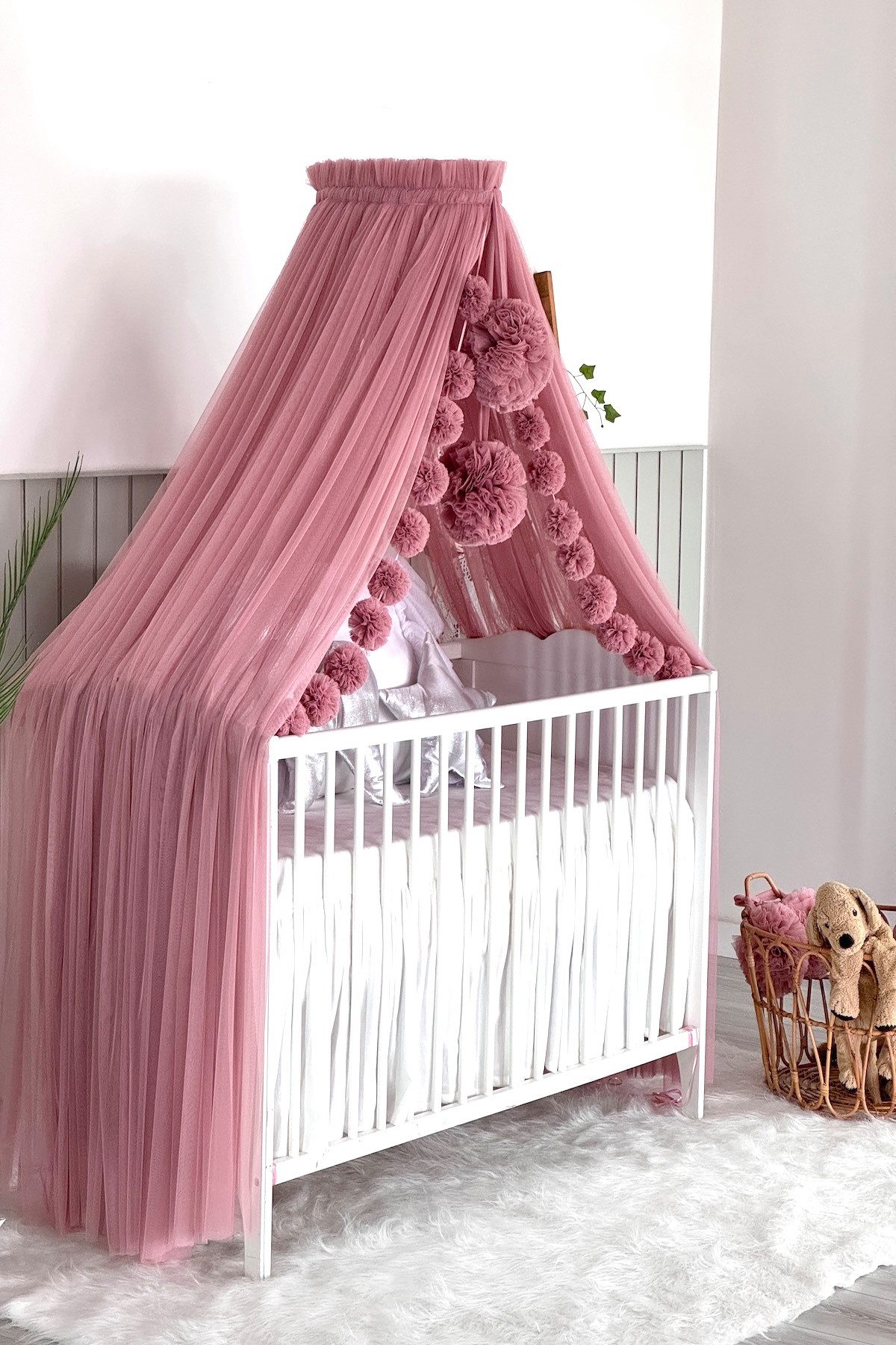 Baby Fancyroom Betthimmel Betthimmel aus 12 Meter Tüll aus 1. Klasse für Ki günstig online kaufen
