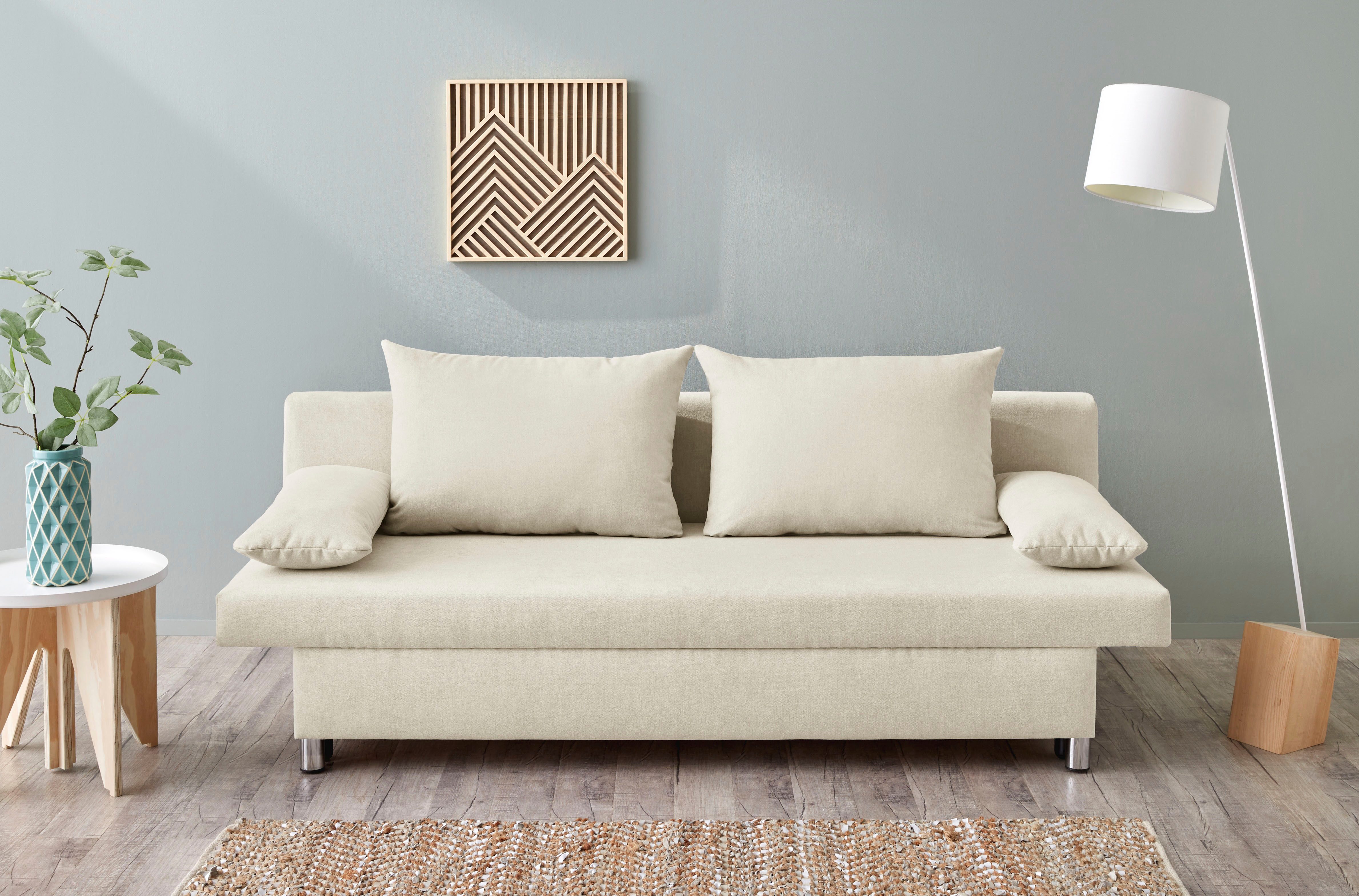 Jockenhöfer Gruppe Schlafsofa B: 191 cm, Liegefl. 120x191 cm, mit Schlaffunktion & Bettkasten