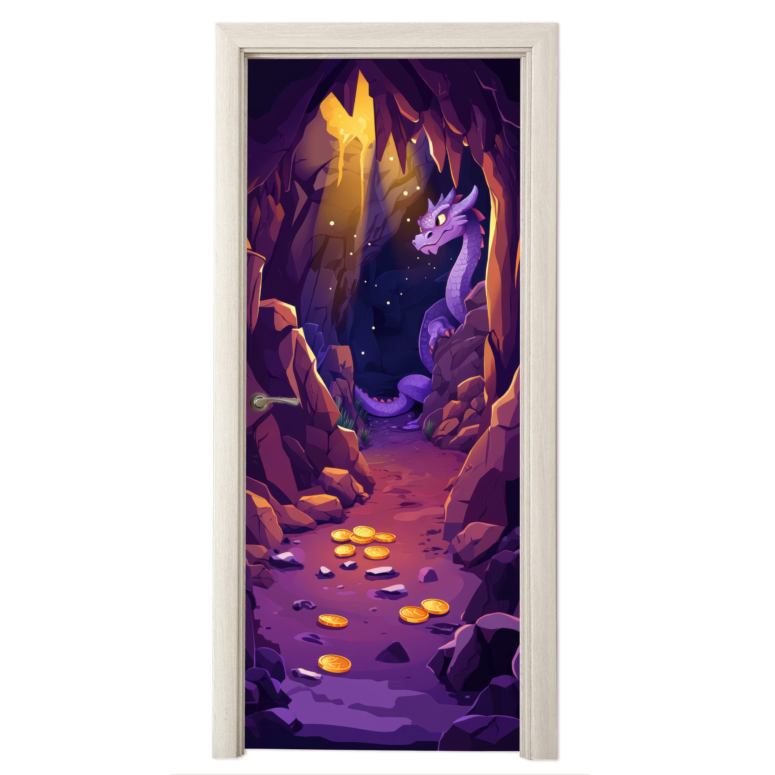 MuchoWow Türtapete Höhle - Drache - günstig online kaufen