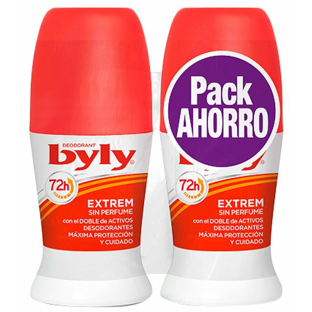 (2 Byly Deo x Roll ml) Deo-Zerstäuber Byly Extreme 50