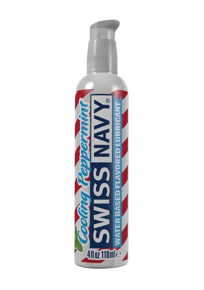 Mit Gleitgel Peppermint-Geschmack NAVY Swiss 118ml Cooling SWISS Gleitmittel Navy
