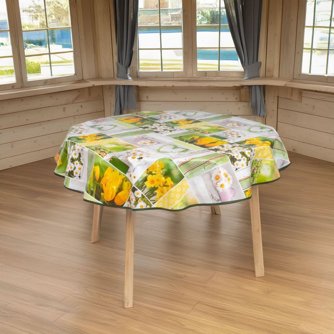 laro Tischdecke laro 140cm runde Wachstuchtischdecke günstig online kaufen