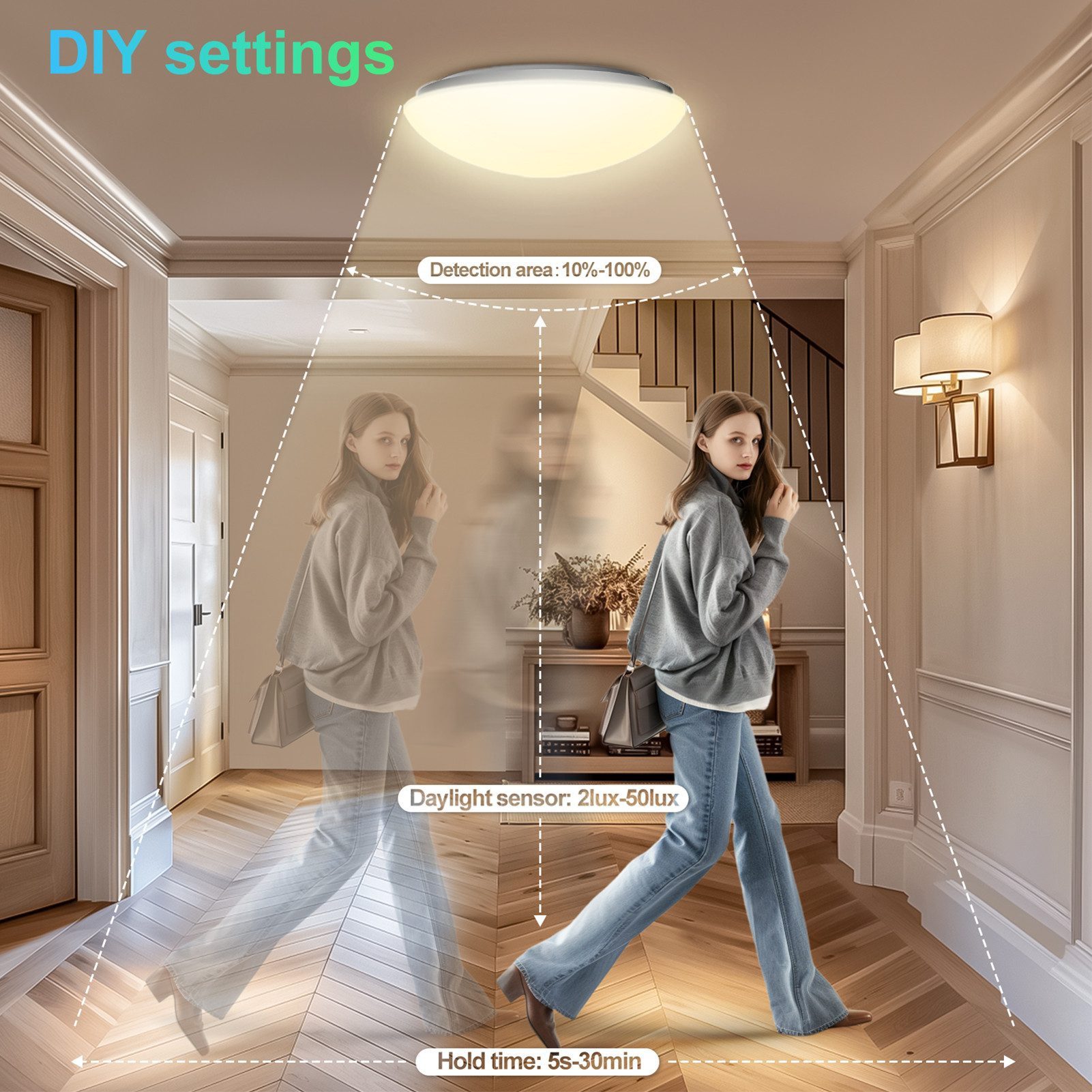 Tukrool Deckenleuchte Lampen,21W 4000K LED Deckenlampe günstig online kaufen