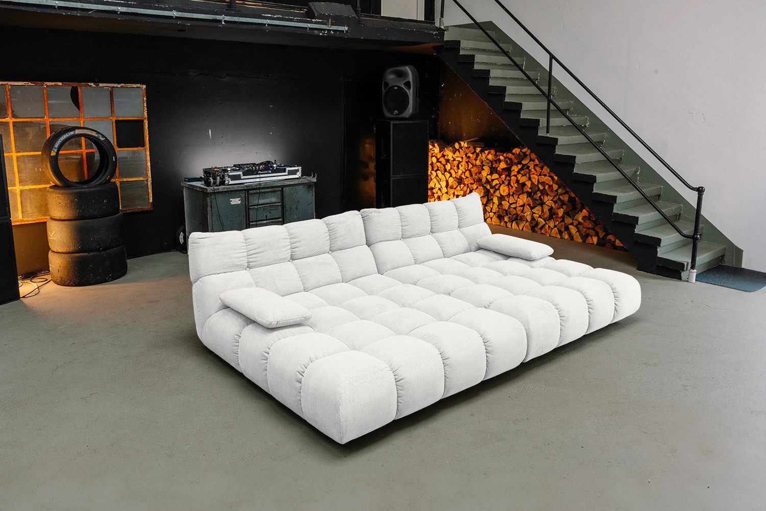 KAWOLA Big-Sofa VIVIEN Riesensofa Cord - Entspannung pur - Modernes Wohnen, XXL Couch mit Feincord Bezug – Maximaler Komfort, Top Design