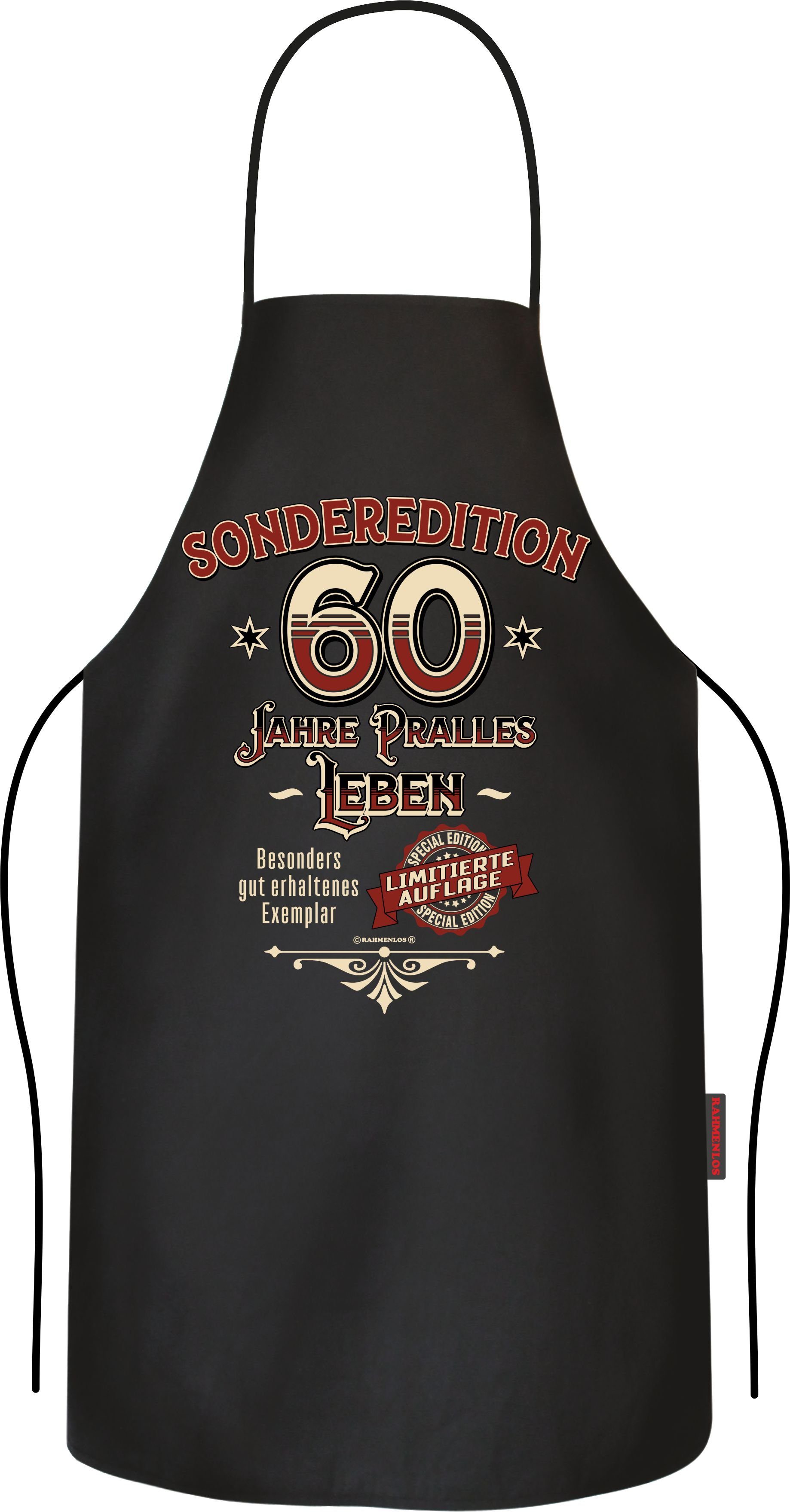Grillschürze Küchenschürze als Geschenk zum 60. Geburtstag: Sonderedition 60 Jahre