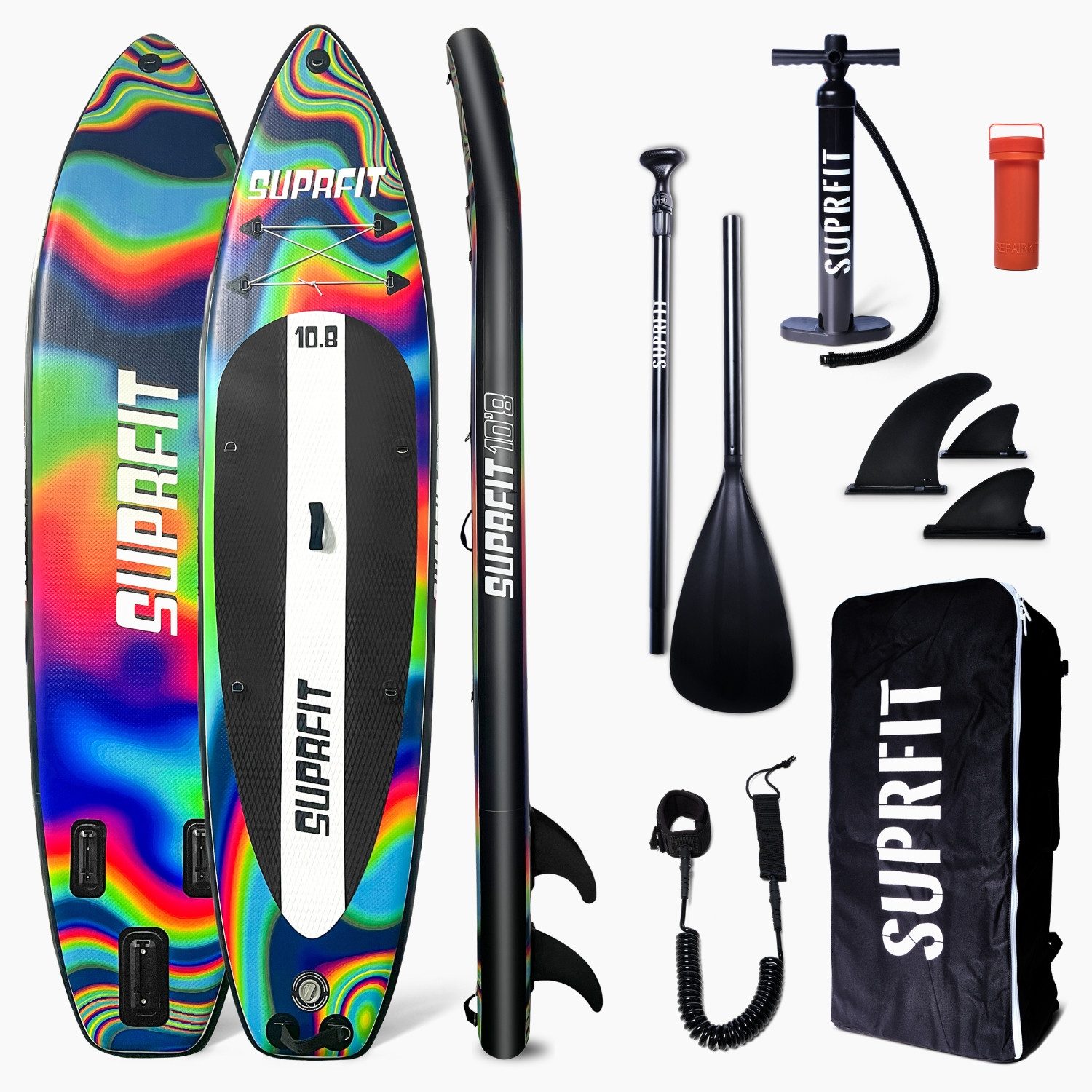 SF SUPRFIT Inflatable SUP-Board Stand-Up Paddling Board Chroma, Touring, Stylisches Design – hebt sich von anderen ab