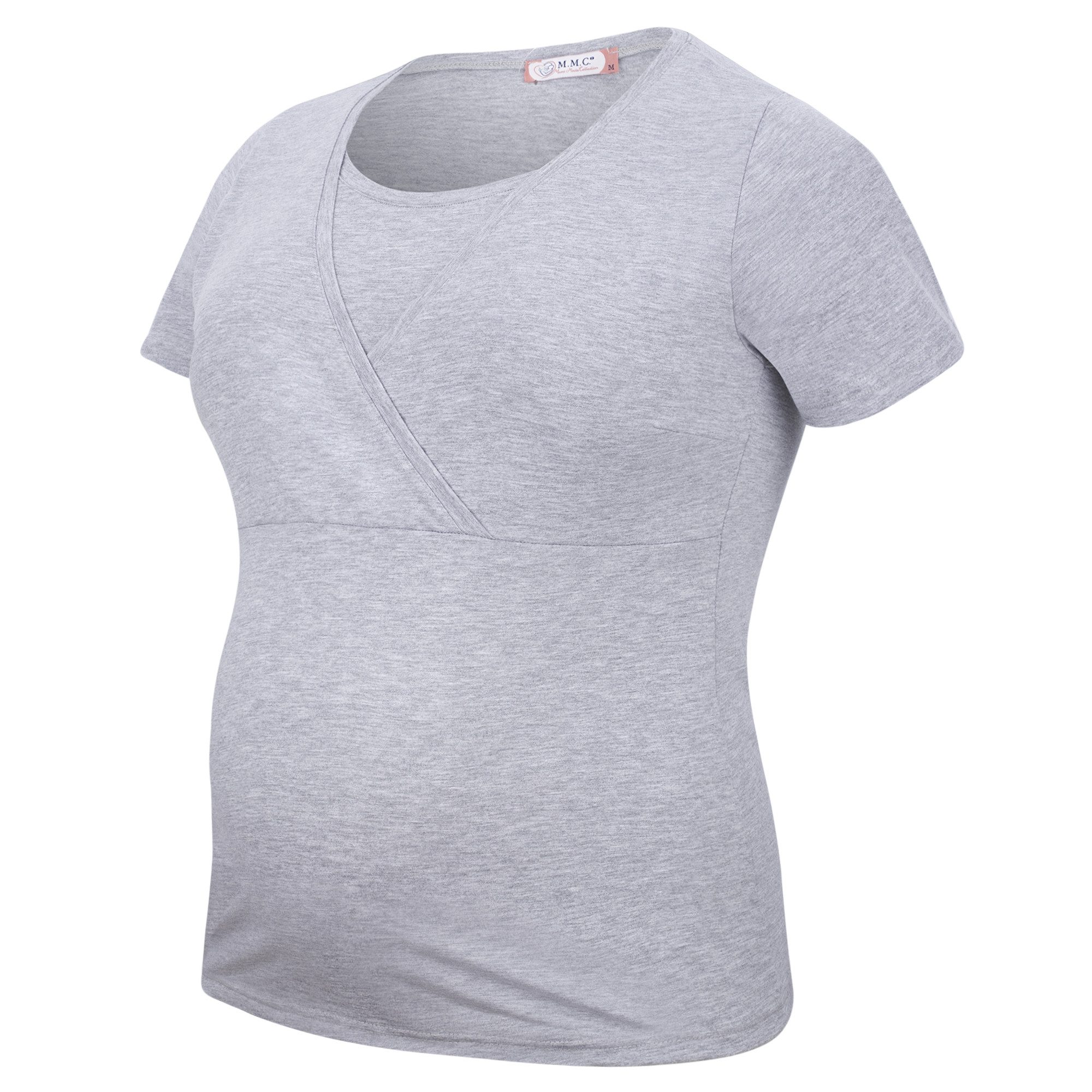 M.M.C. Stillshirt Stillmode Umstandsshirt 3er Set Umstandsmode (3-tlg) Schwangerschaftsshirt
