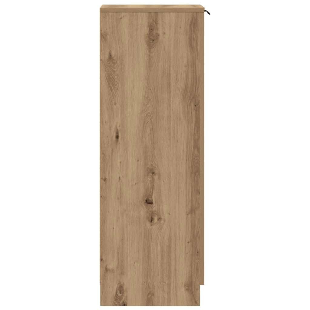 vidaXL Schuhregal Schuhschrank Artisan-Eiche 29,5x35x100,5 cm Holzwerkstoff, 1-tlg. – Bild 5 von 5