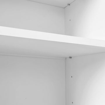 MODFU Sideboard Holzschrank (mit 2 Türen, 1 Schublade, verstellbaren Einlegböden Metallgriffen)