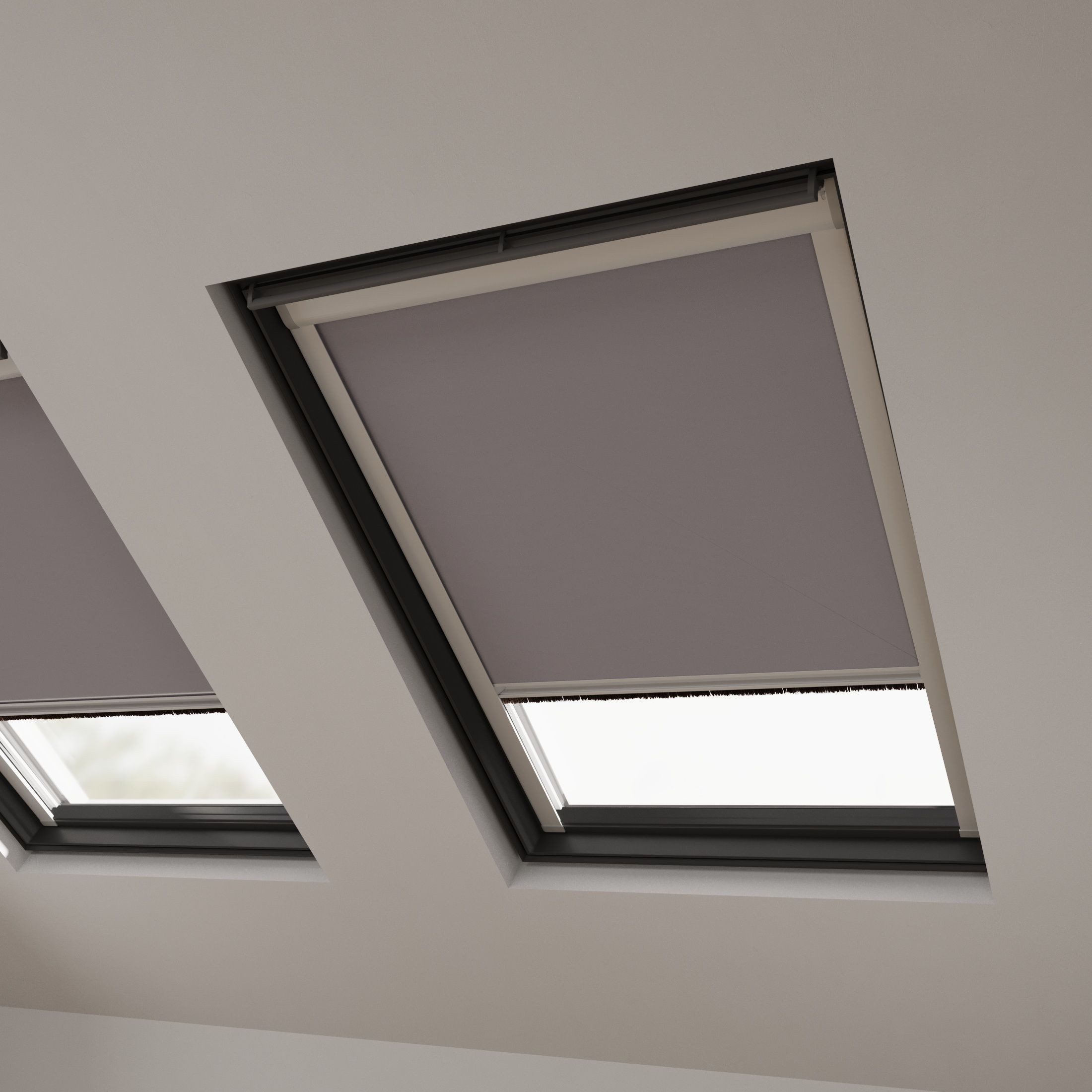 Dachfensterrollo Verdunklungsrollo Grau - Verdunklung - Kompatibel mit VELUX C02, Cocoon Home, verdunkelnd, Thermobeschichtet, Einfache Montage, 100% Verdunkelnd, Stufenlos