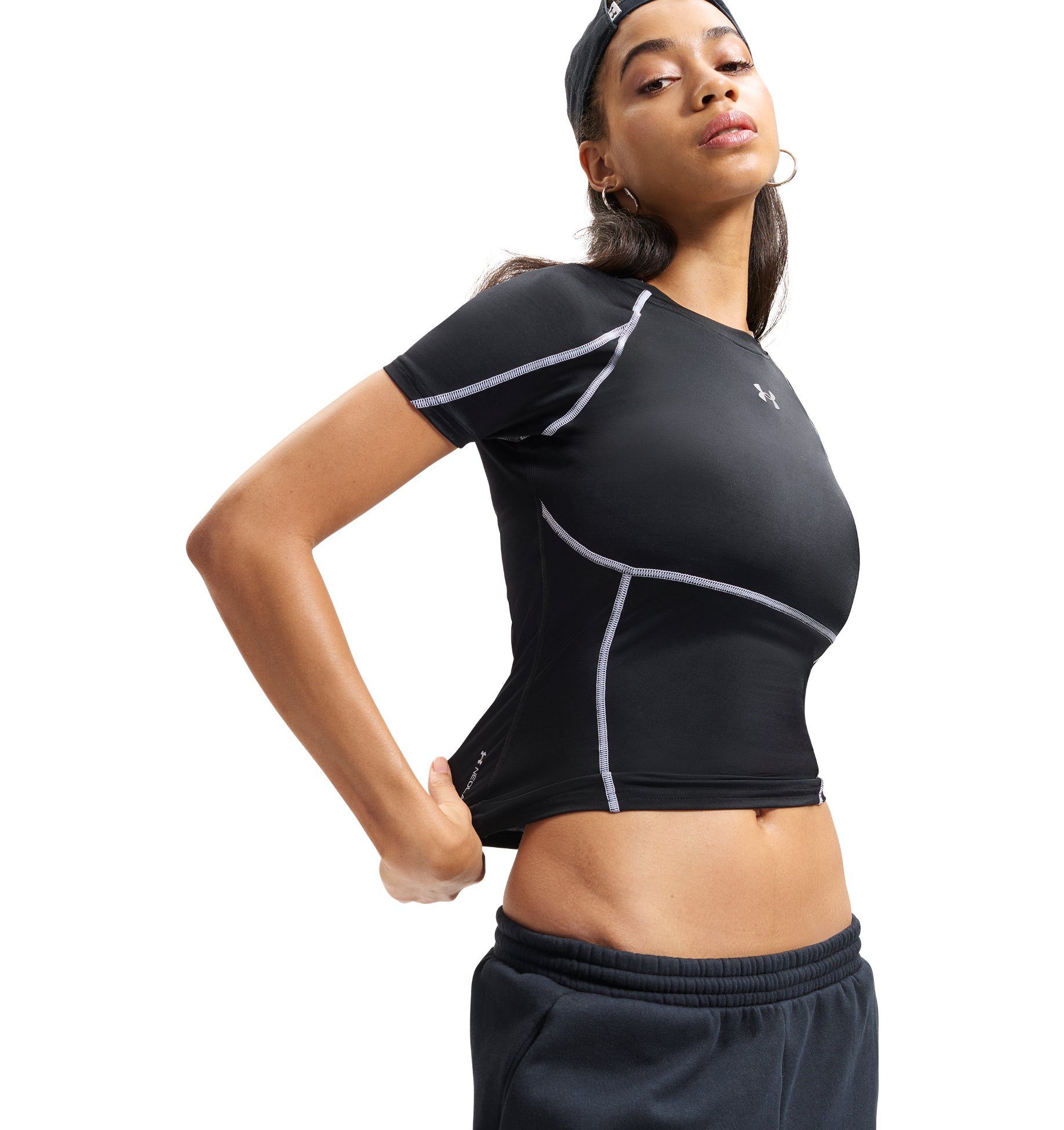 Under Armour® Trainingsshirt HEATGEAR ELITE sportliche Passform, kurze Ärmel, mit 4-Wege-Stretch