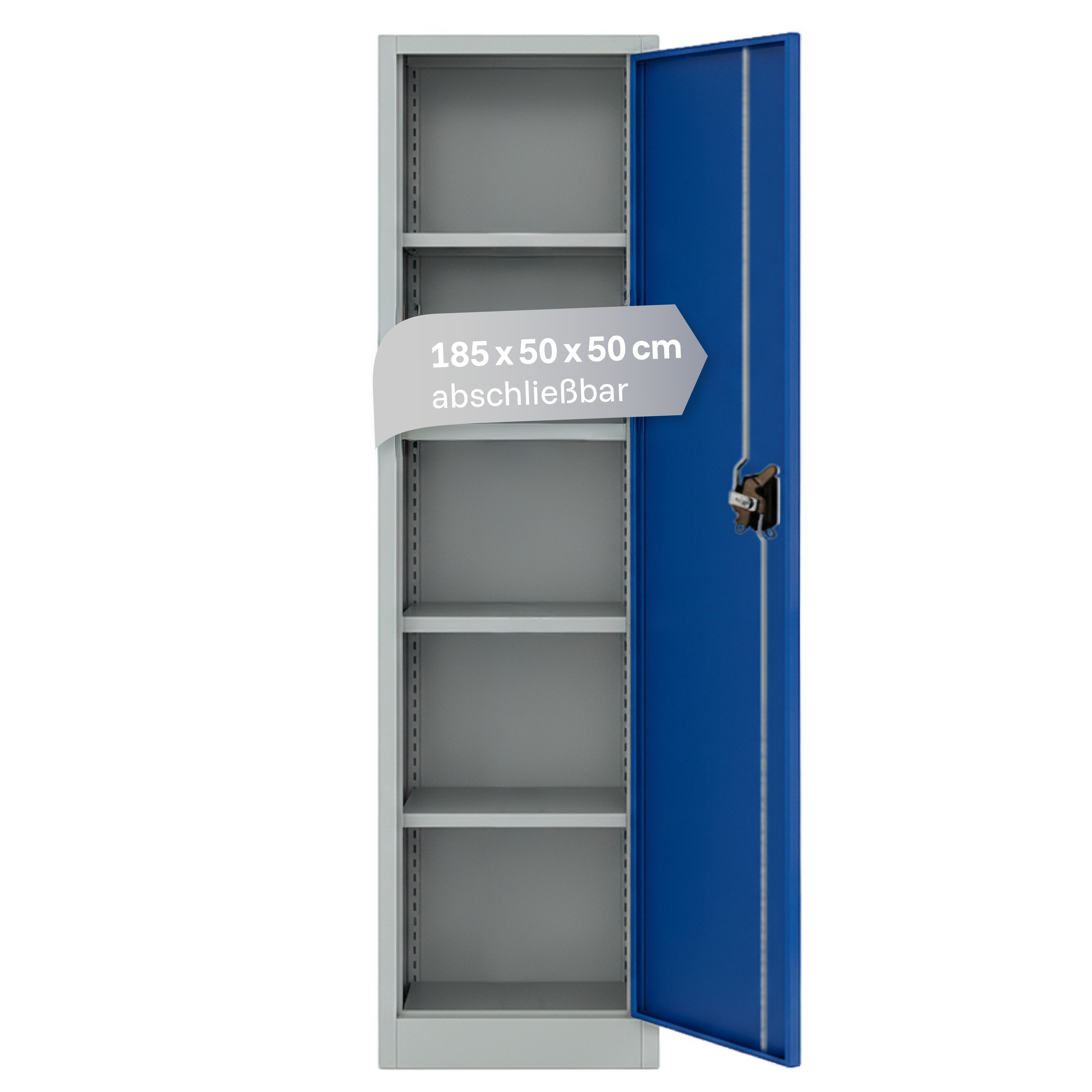 LagerZwei Aktenschrank Stahlschrank 185x50x50 cm abschließbar