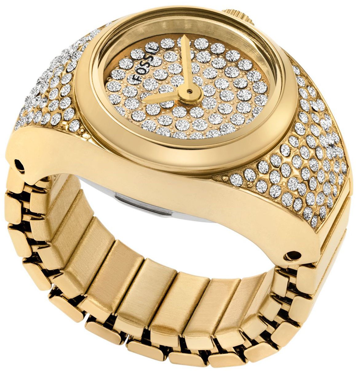 Fossil Quarzuhr WATCH RING ES5392, Quarzuhr, Armbanduhr, Damen, Glassteine, günstig online kaufen