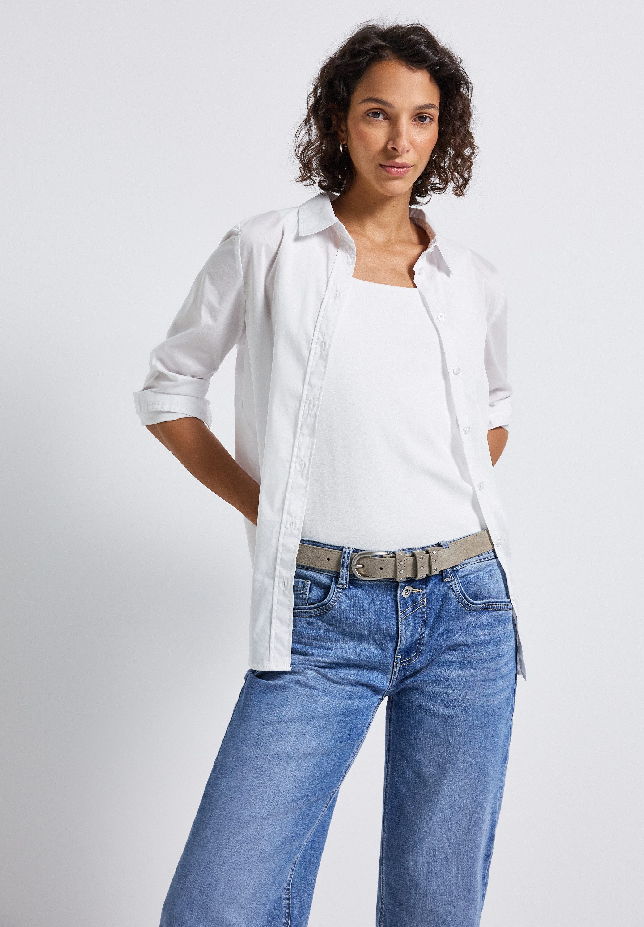 STREET ONE Ledergürtel mit Nieten