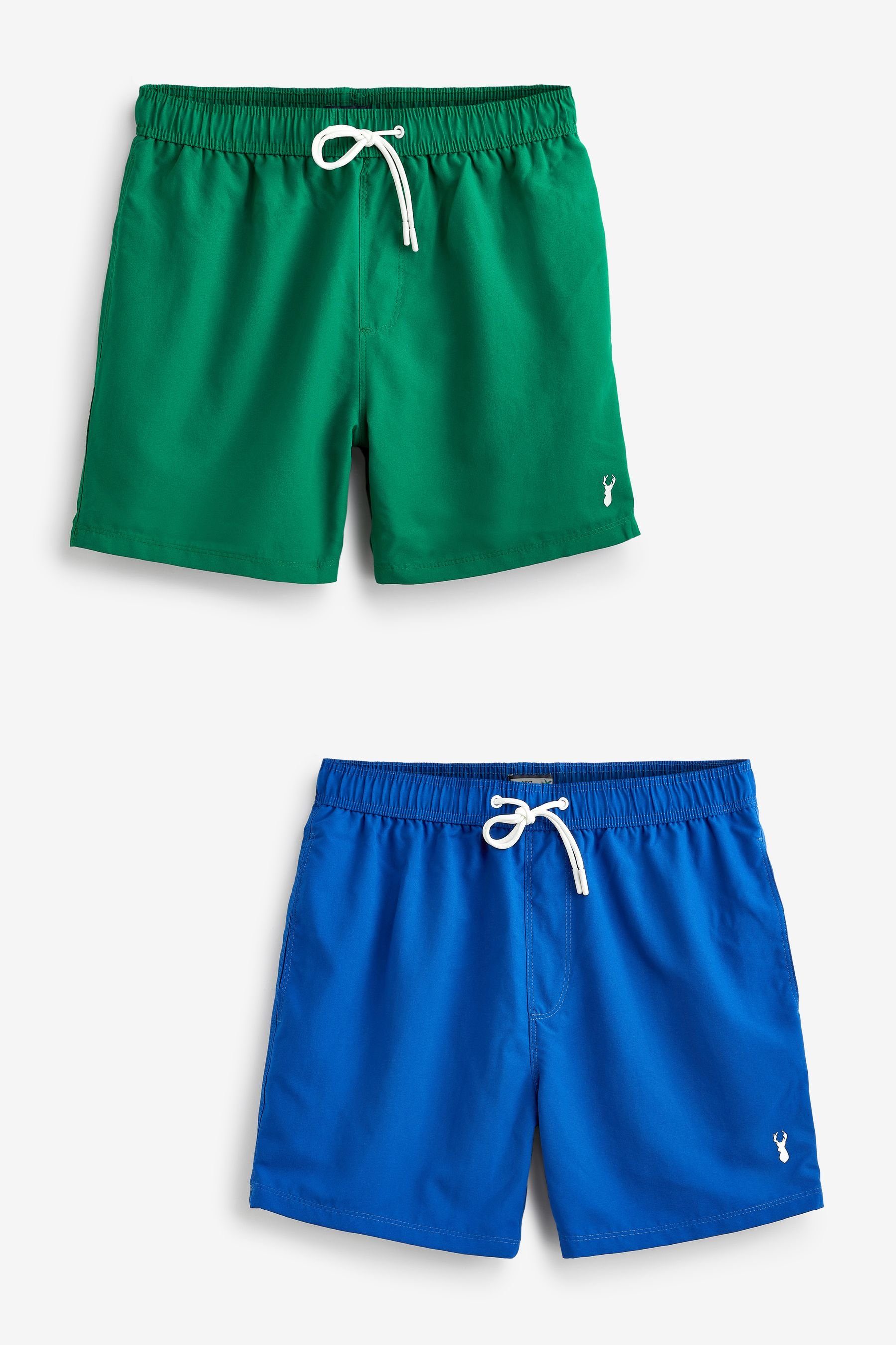 Next Badeshorts Badeshorts, 2er Pack (2-St) Cobalt Blue/Tennis Green 2 pack