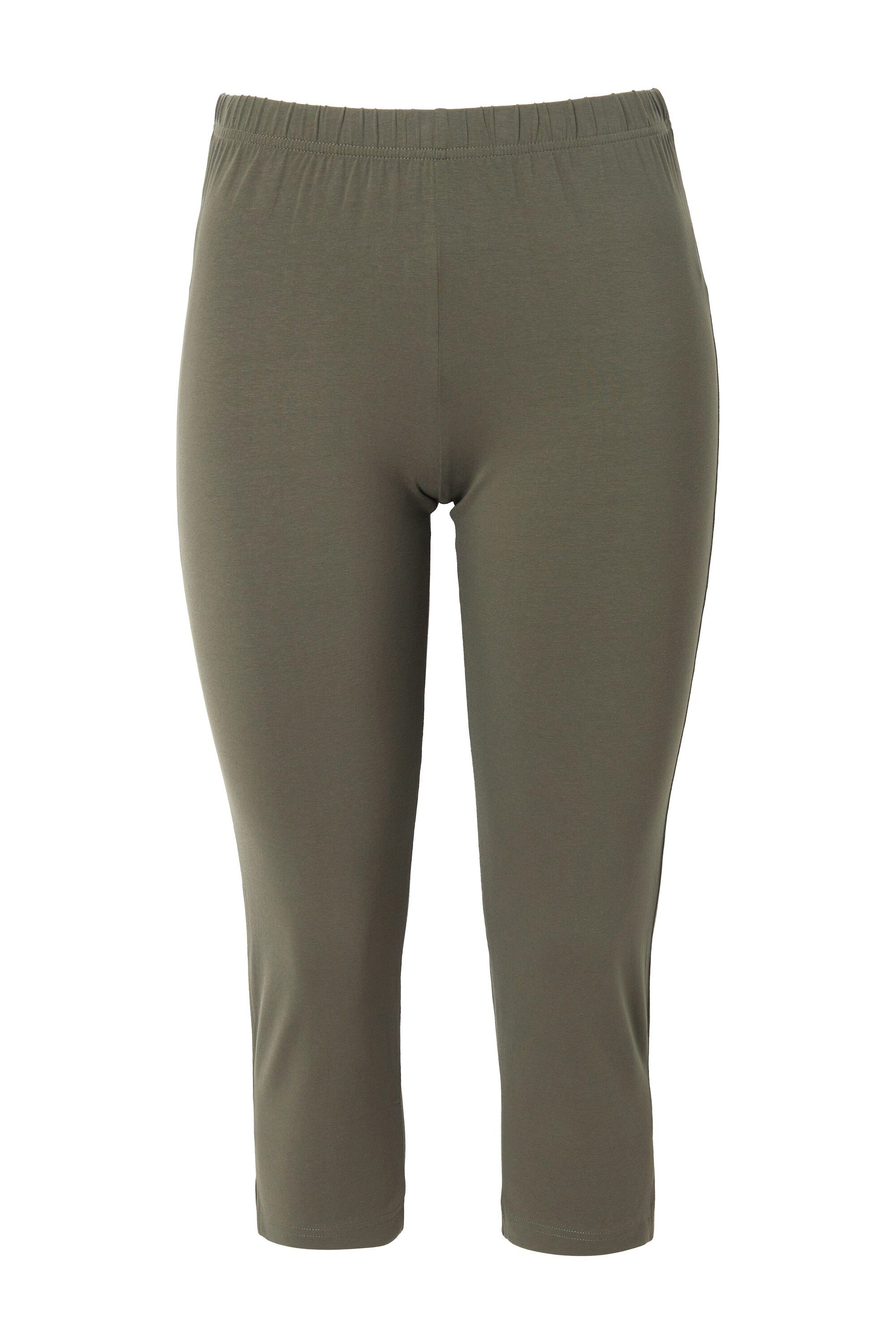 Ulla Popken Funktionshose Caprihose 7/8-Länge Elastikbund günstig online kaufen