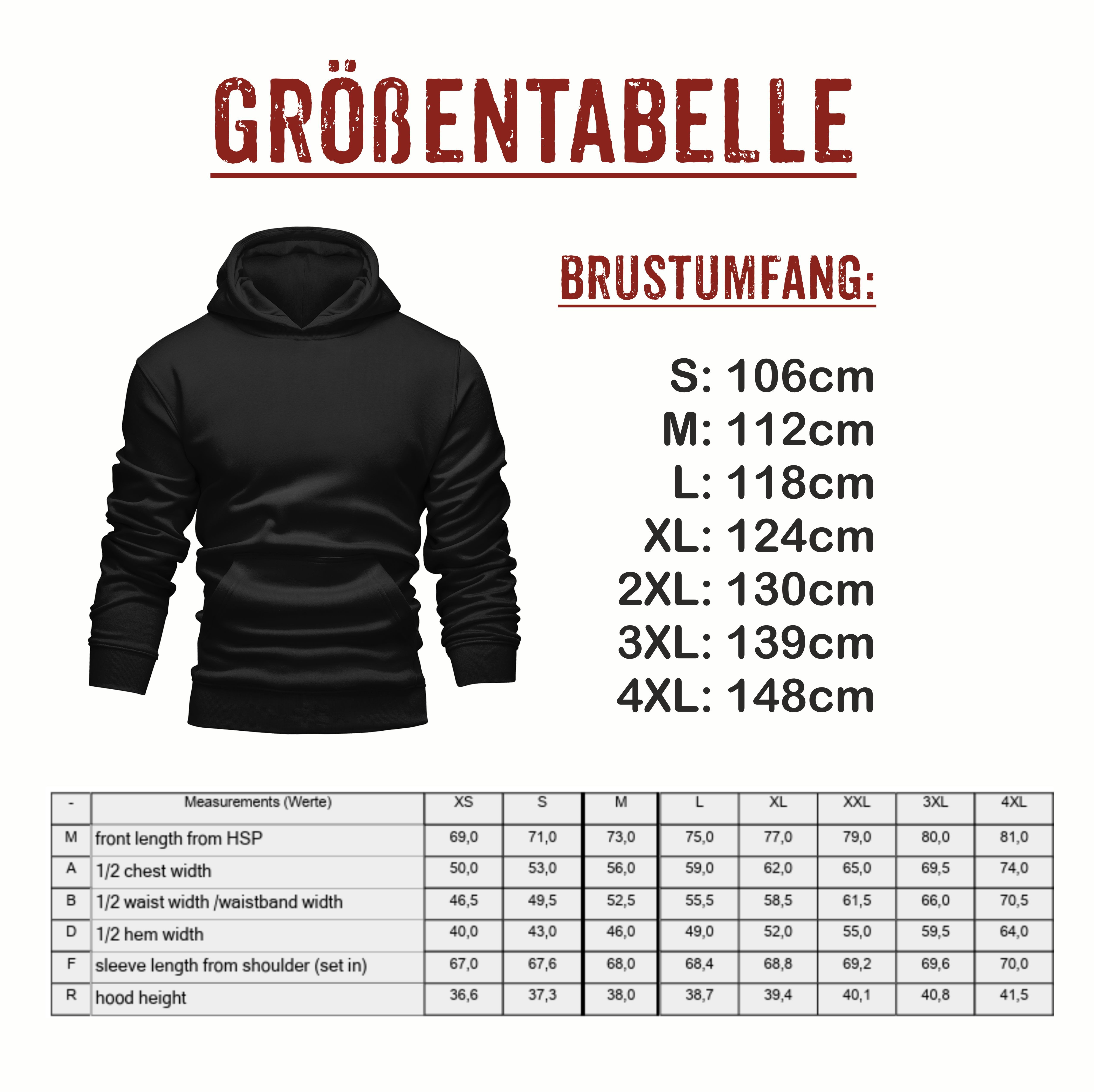 GASOLINE BANDIT® Kapuzensweatjacke für Biker, Motorrad und Oldtimer Fans: Motorcycle Brotherhood – Bild 3 von 5