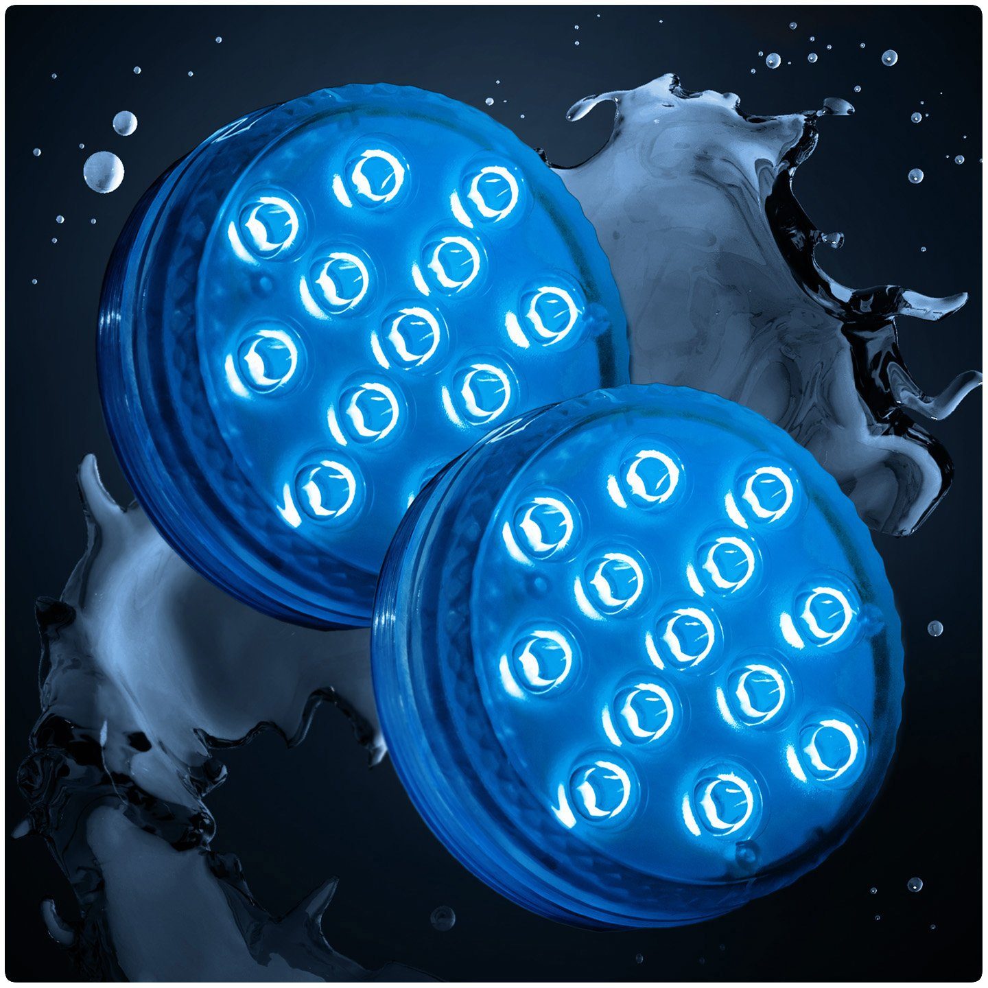 PRECORN Pool-Lampe 2x Pool Beleuchtung 13 LEDs Unterwasser Licht Teich Aqua günstig online kaufen