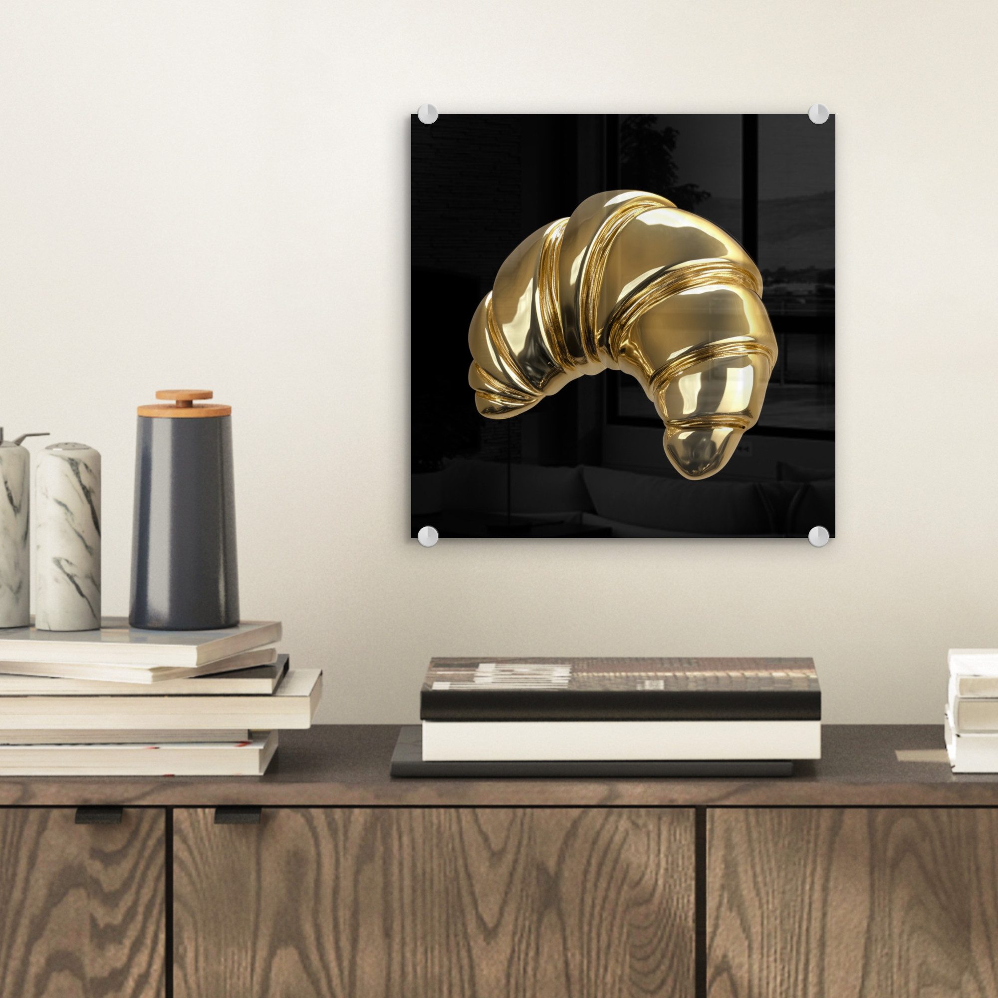 MuchoWow Acrylglasbild Croissant - Brot - günstig online kaufen