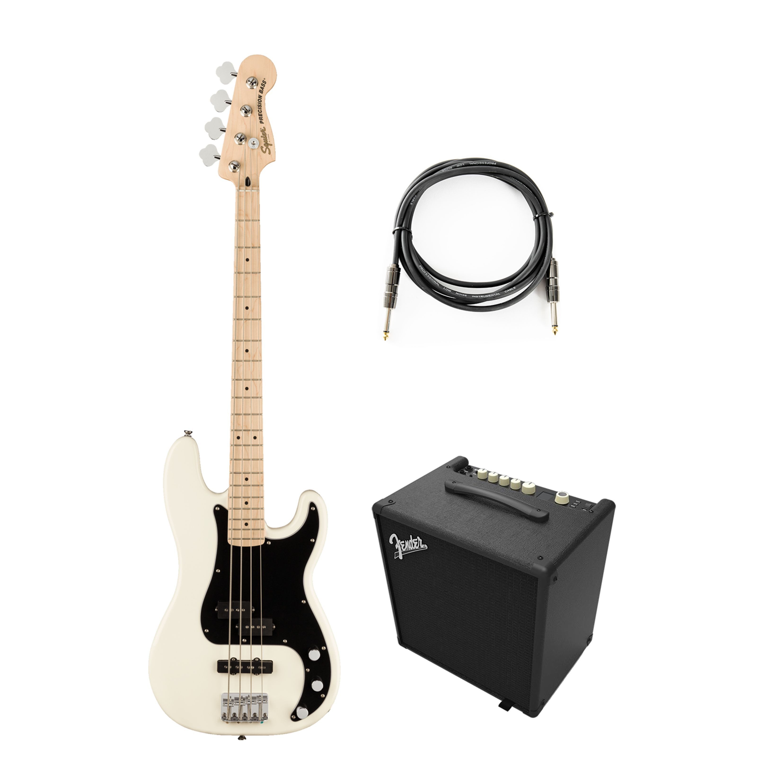 Squier E-Bass, E-Bässe, Bass-Sets, Affinity P-Bass PJ OWH - Pack basse électrique-Set