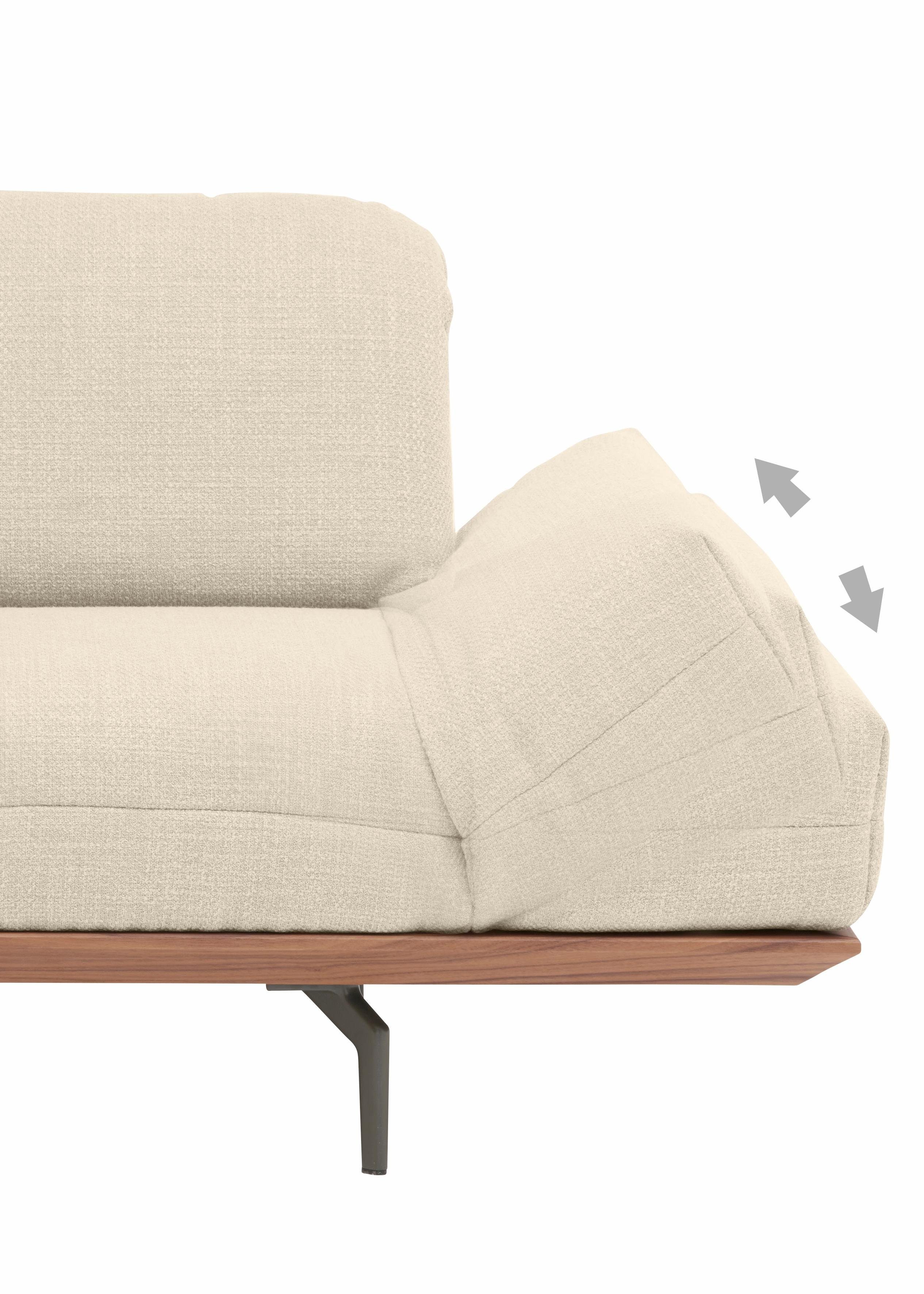hülsta sofa Qualitäten, 2 252 in Eiche in oder 4-Sitzer hs.420, cm Holzrahmen Nußbaum, Natur Breite