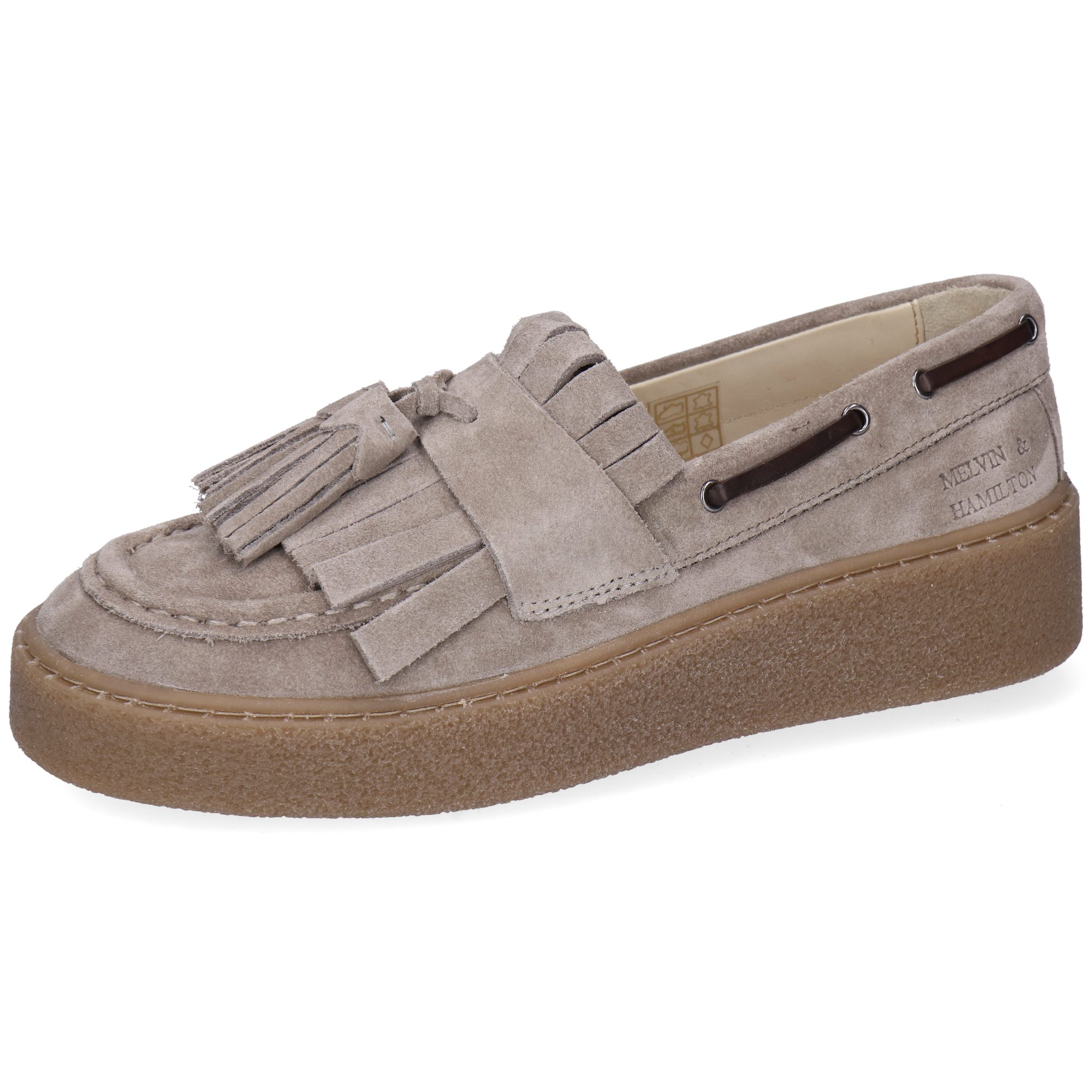 Melvin & Hamilton Farah 2 Leder-Bootsschuhe für Damen Segelschuh Plateausohlen, Echtes Leder