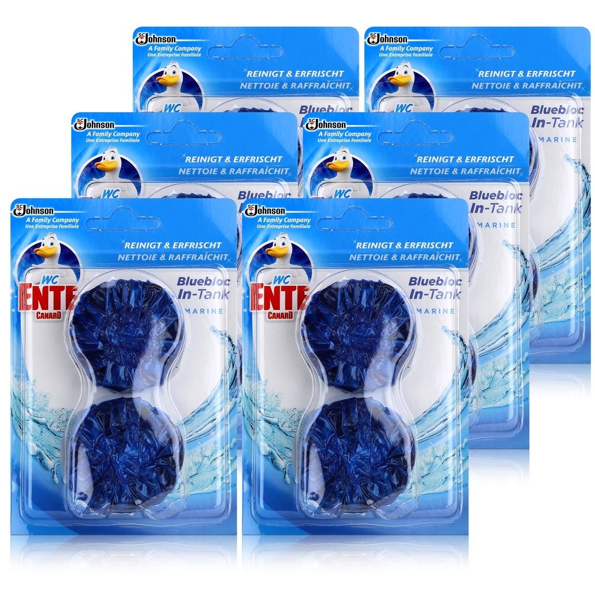 WC Ente WC Ente Bluebloc In-Tank Marine 2x50g WC-Frische (6er Pack) WC-Reiniger