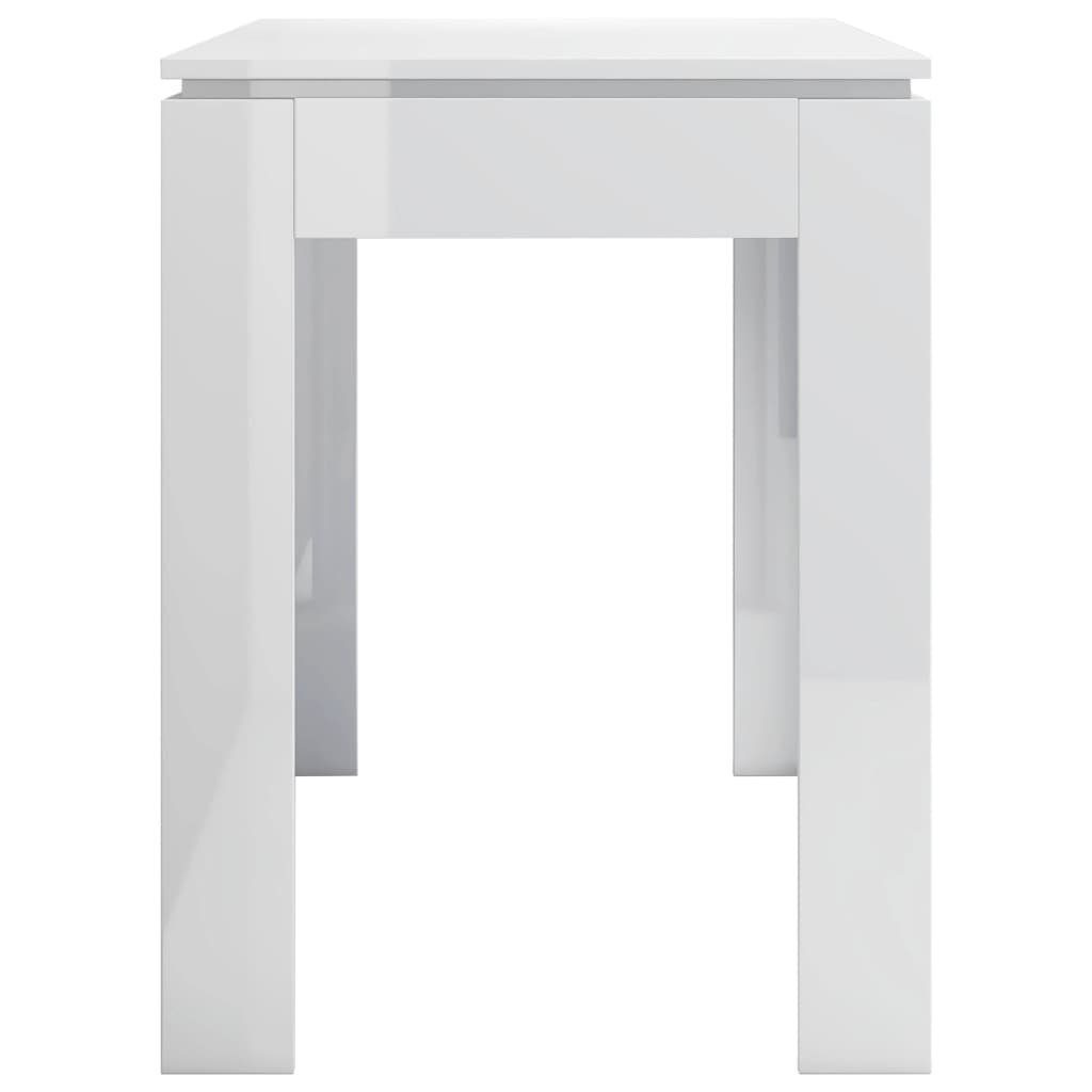 furnicato Hochglanz-Weiß 120x60x76 Holzwerkstoff cm (1-St) Esstisch