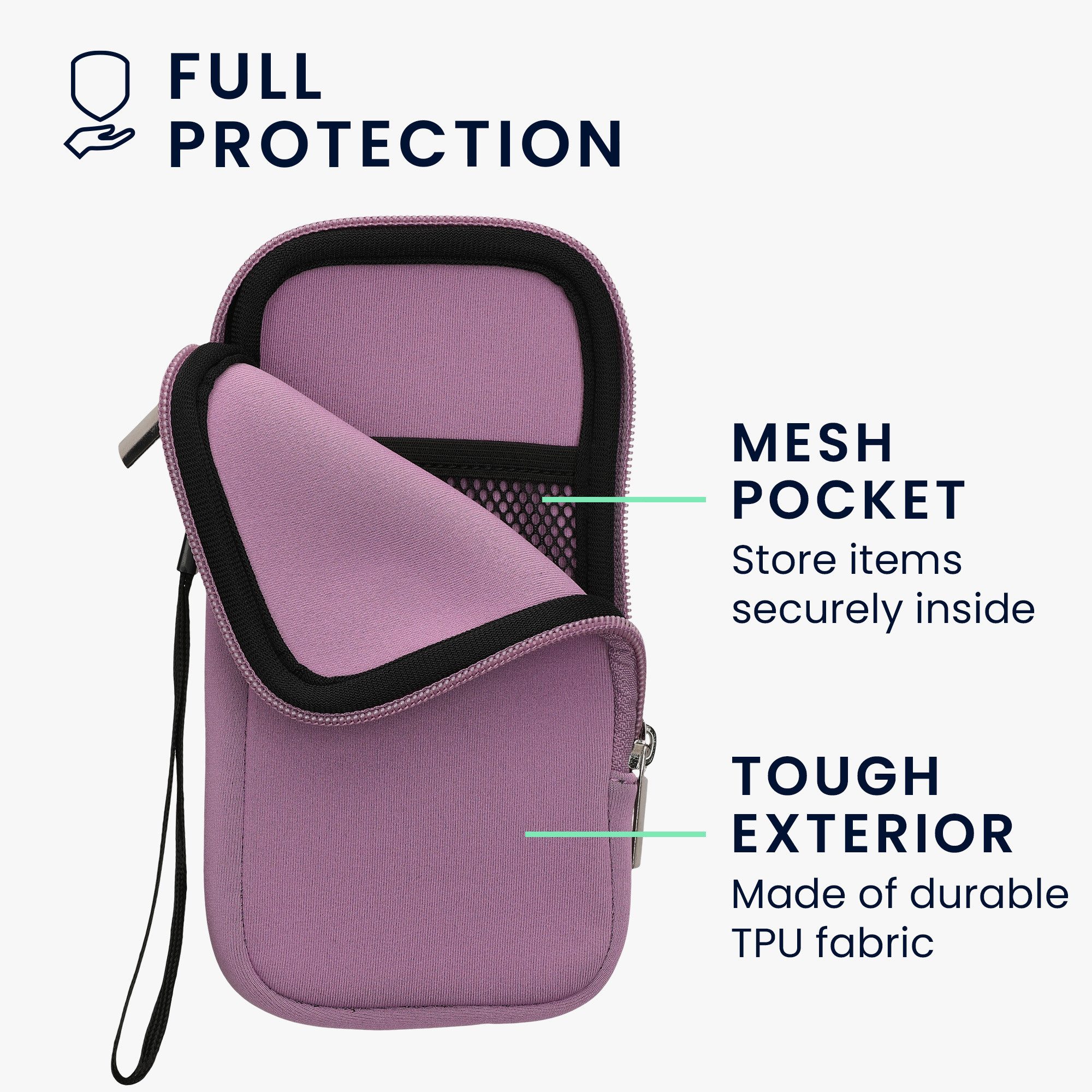 kwmobile Handytasche Handytasche für Smartphones XXL - 7" (1-tlg), Neopren Handy Hülle - Handy Tasche Sleeve Pouch