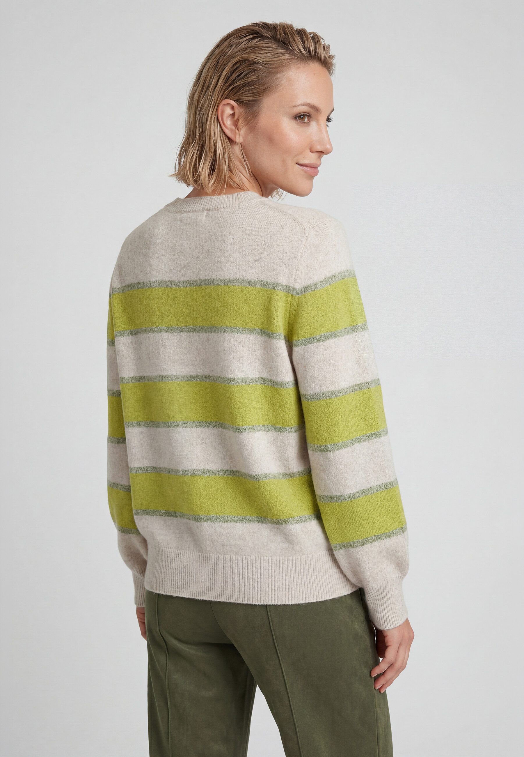 Olsen Strickpullover Pullover mit Streifenmuster